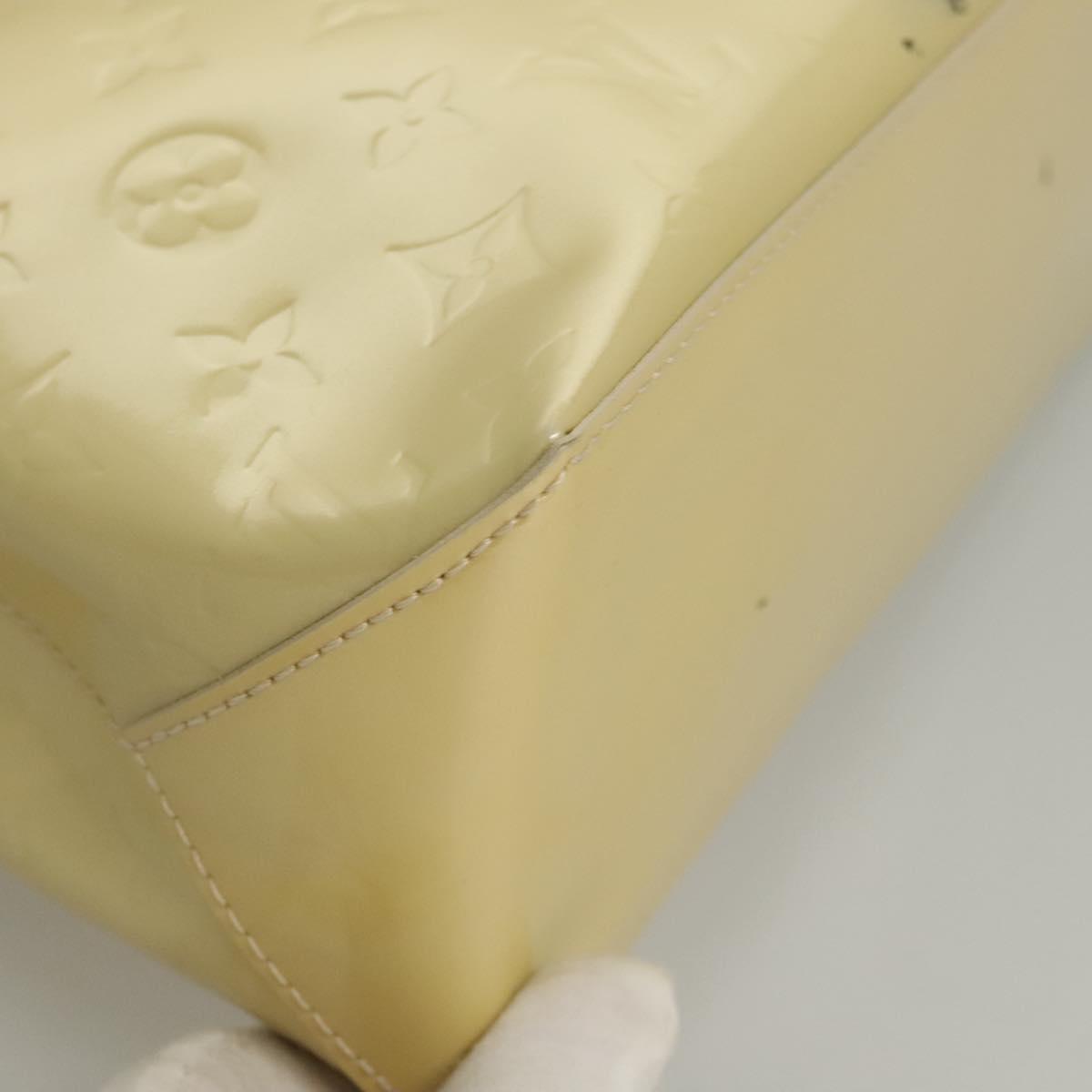 LOUIS VUITTON Monogram Vernis Wilshire PM Hand Bag Broncorail M91452 Auth 118183