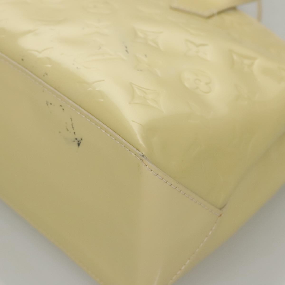 LOUIS VUITTON Monogram Vernis Wilshire PM Hand Bag Broncorail M91452 Auth 118183