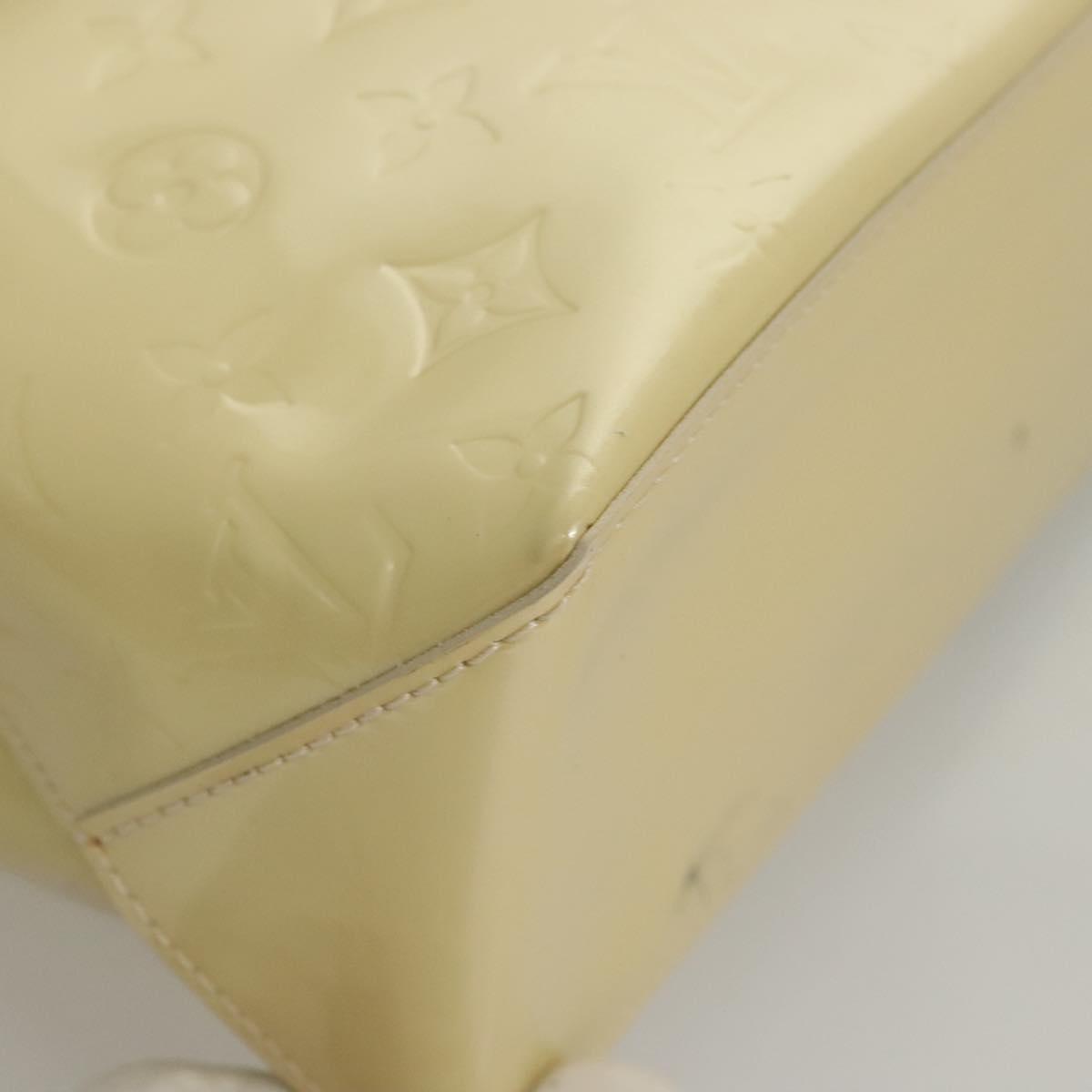 LOUIS VUITTON Monogram Vernis Wilshire PM Hand Bag Broncorail M91452 Auth 118183