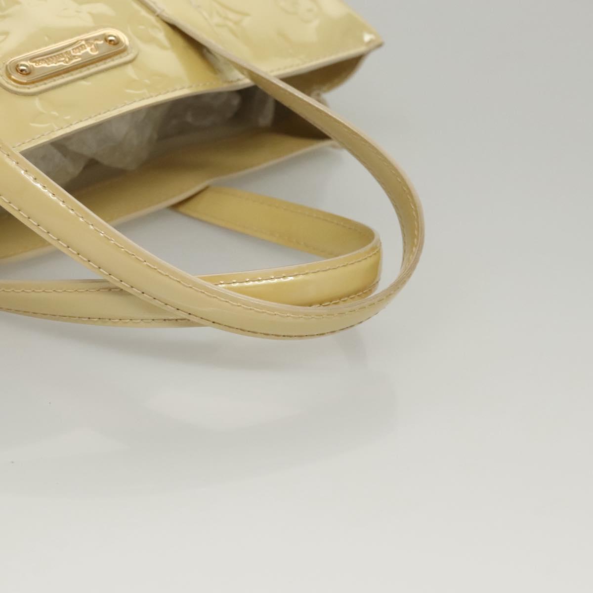 LOUIS VUITTON Monogram Vernis Wilshire PM Hand Bag Broncorail M91452 Auth 118183