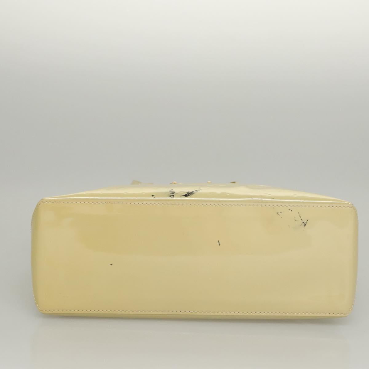 LOUIS VUITTON Monogram Vernis Wilshire PM Hand Bag Broncorail M91452 Auth 118183