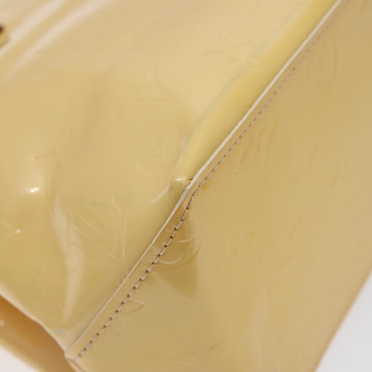 LOUIS VUITTON Monogram Vernis Reade PM Bag Marshmallow Pink M91306 Auth 118186