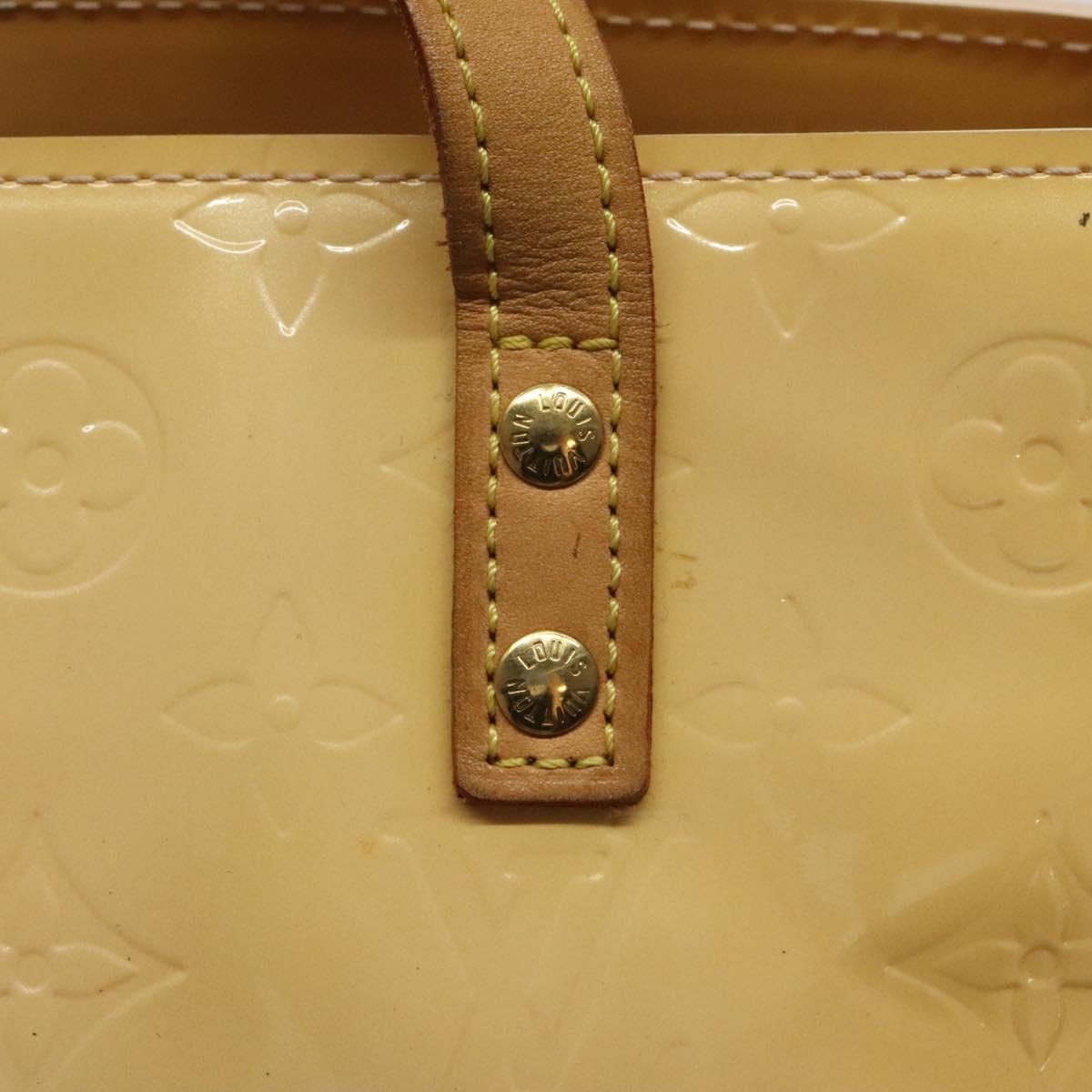 LOUIS VUITTON Monogram Vernis Reade PM Bag Marshmallow Pink M91306 Auth 118186