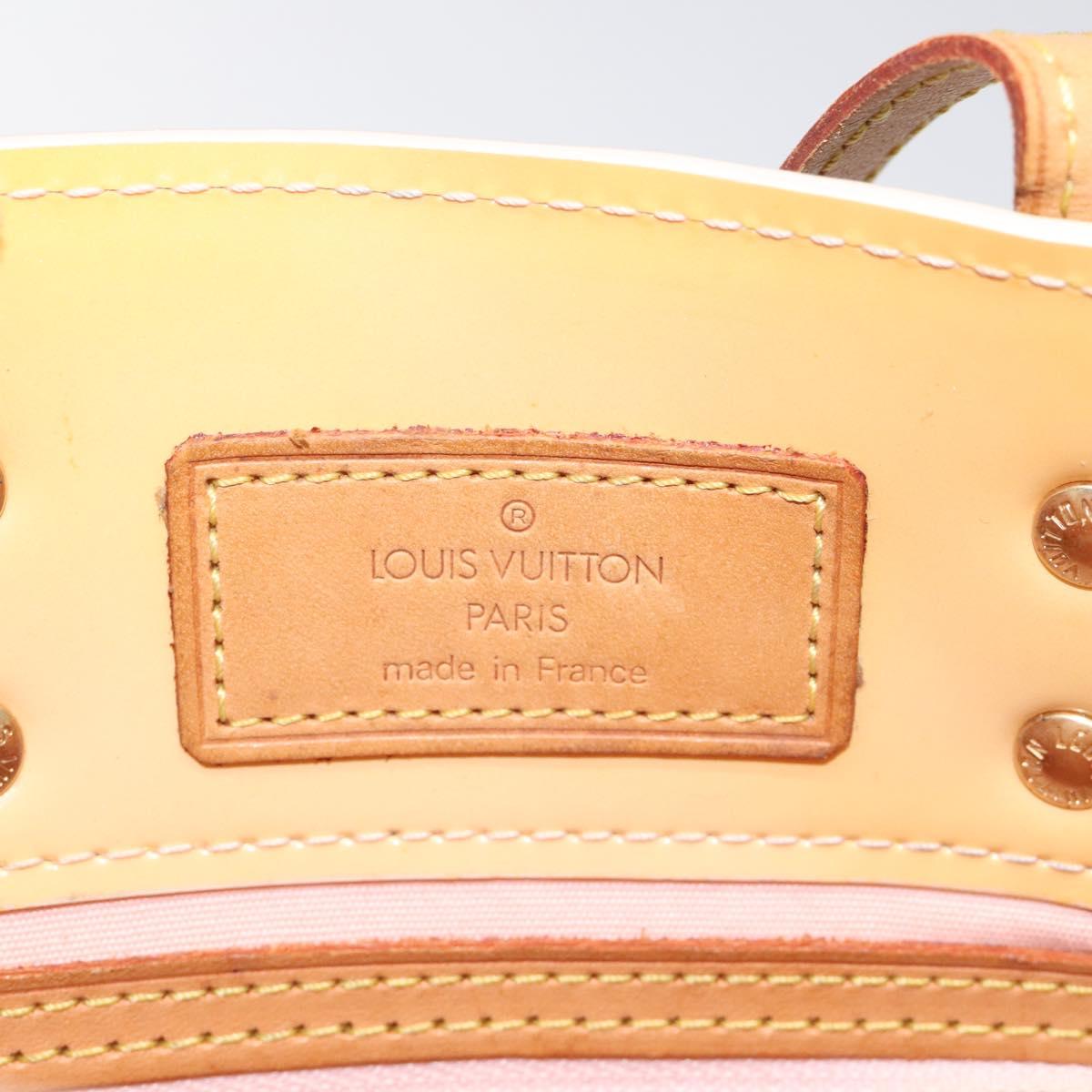 LOUIS VUITTON Monogram Vernis Reade PM Bag Marshmallow Pink M91306 Auth 118186