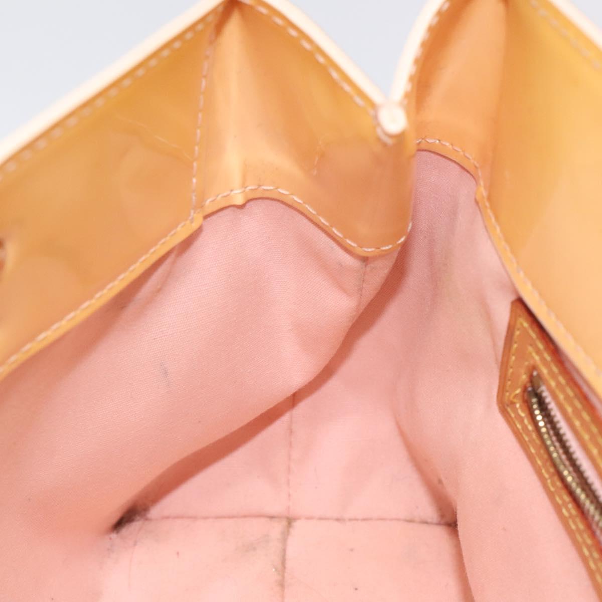 LOUIS VUITTON Monogram Vernis Reade PM Bag Marshmallow Pink M91306 Auth 118186