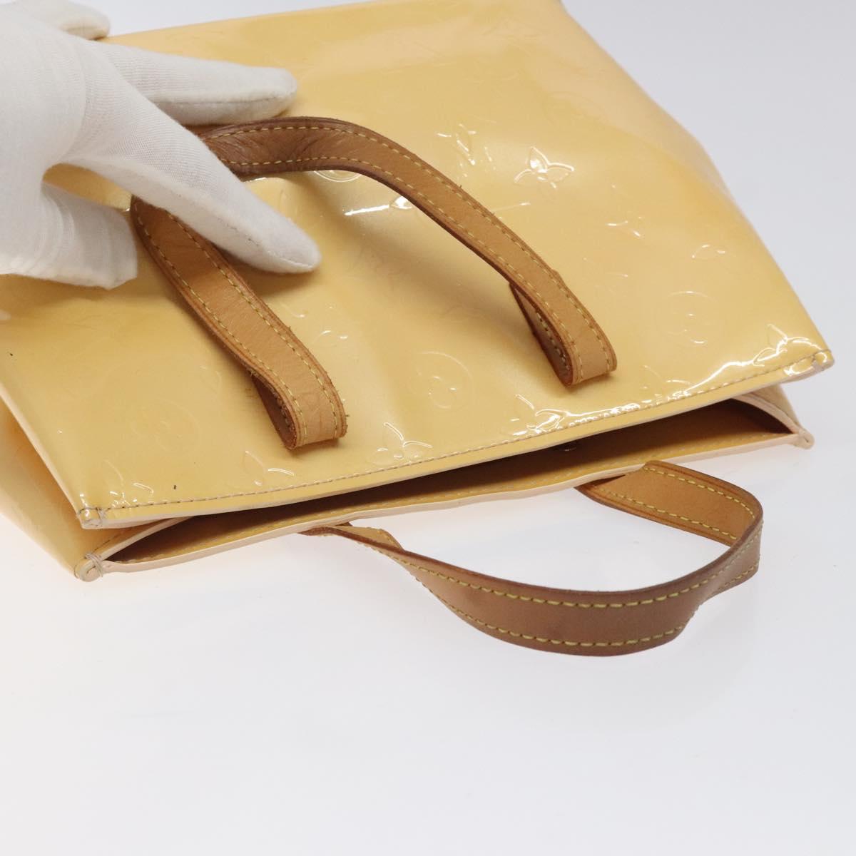 LOUIS VUITTON Monogram Vernis Reade PM Bag Marshmallow Pink M91306 Auth 118186