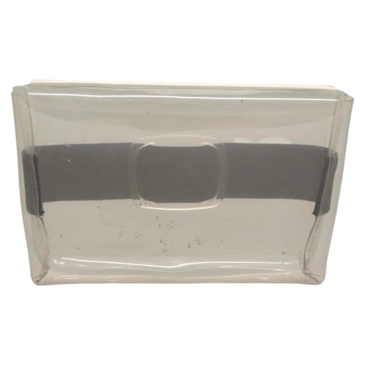 Salvatore Ferragamo Shoulder Bag Vinyl Clear Auth 118191