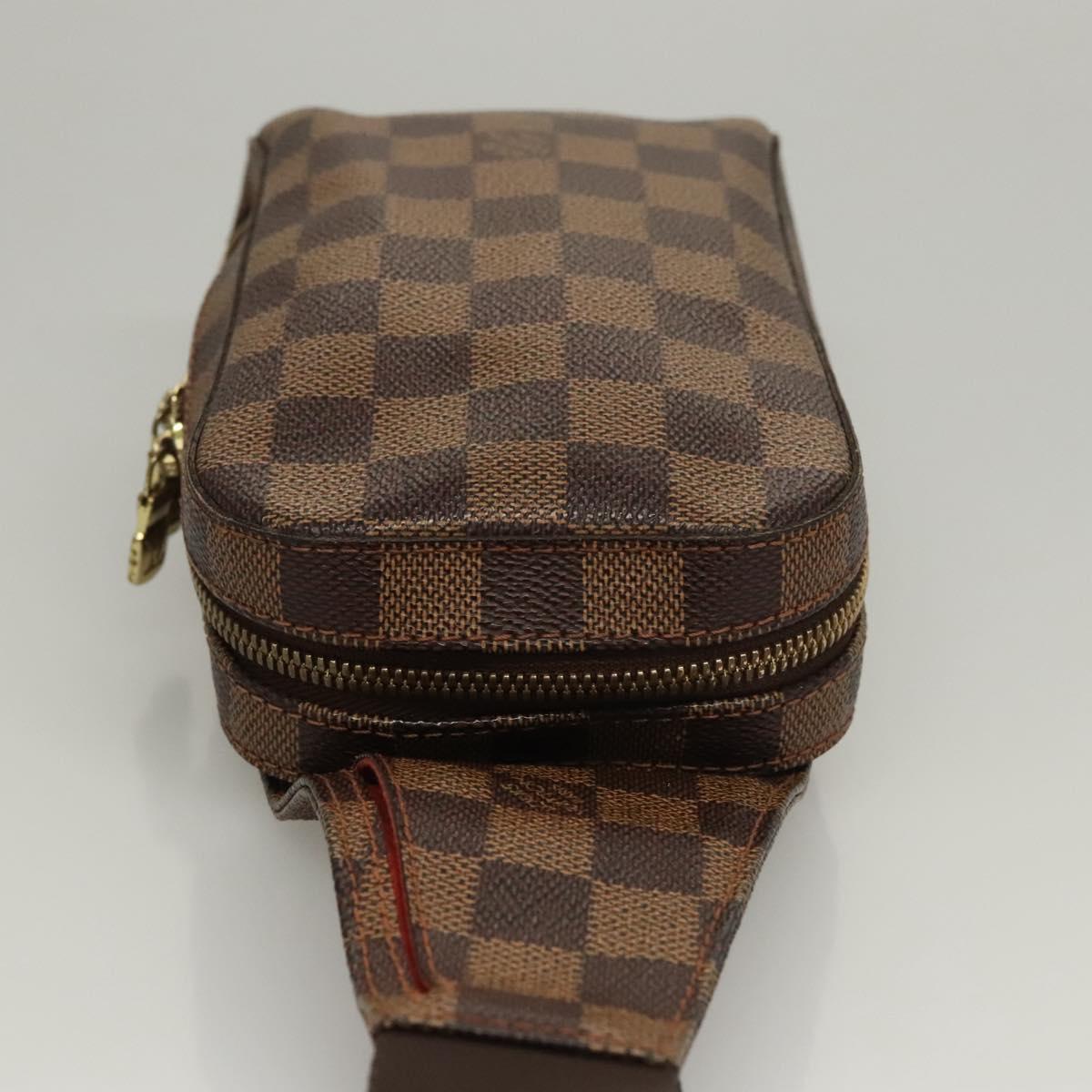 LOUIS VUITTON Damier Ebene Geronimos Shoulder Bag N51994 LV Auth 118197
