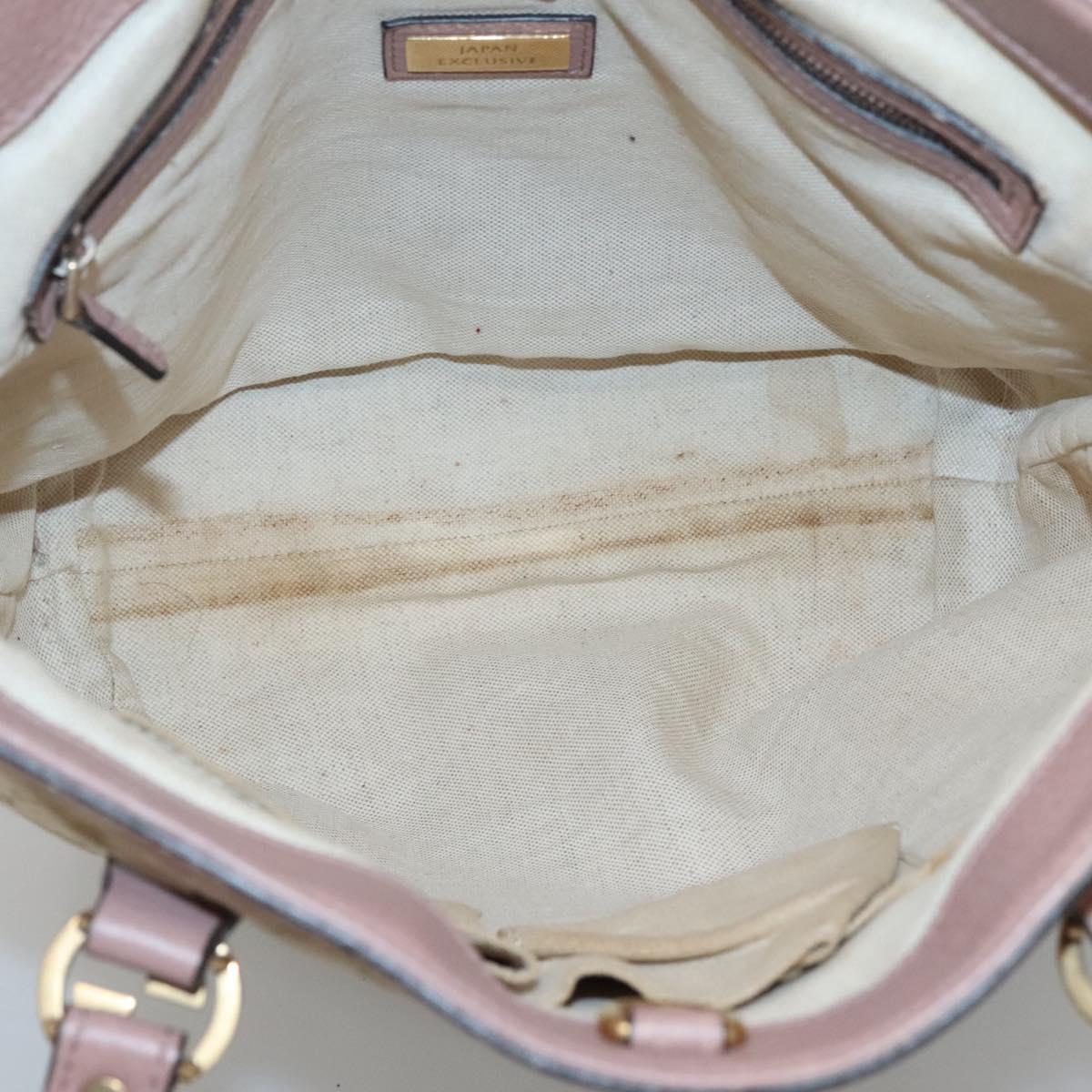 GUCCI GG Canvas Shoulder Bag Beige Gold 342591 Auth 118199