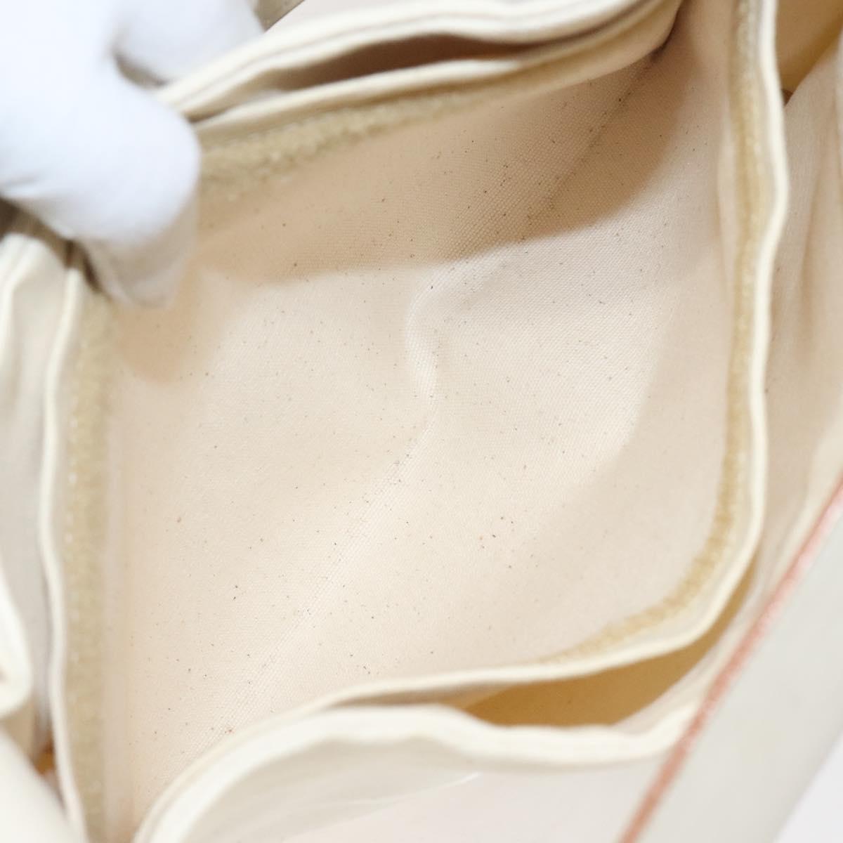 Salvatore Ferragamo Shoulder Bag Vinyl Clear Beige Auth 118213