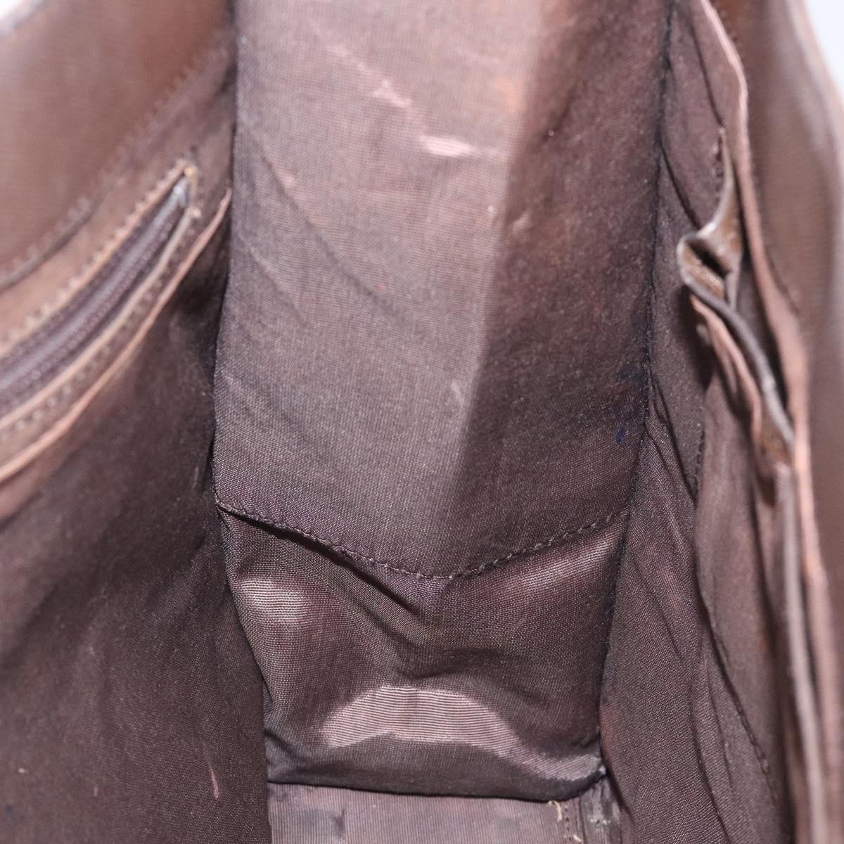 BURBERRY Nova Check Tote Bag Canvas Beige Silver Auth 118228