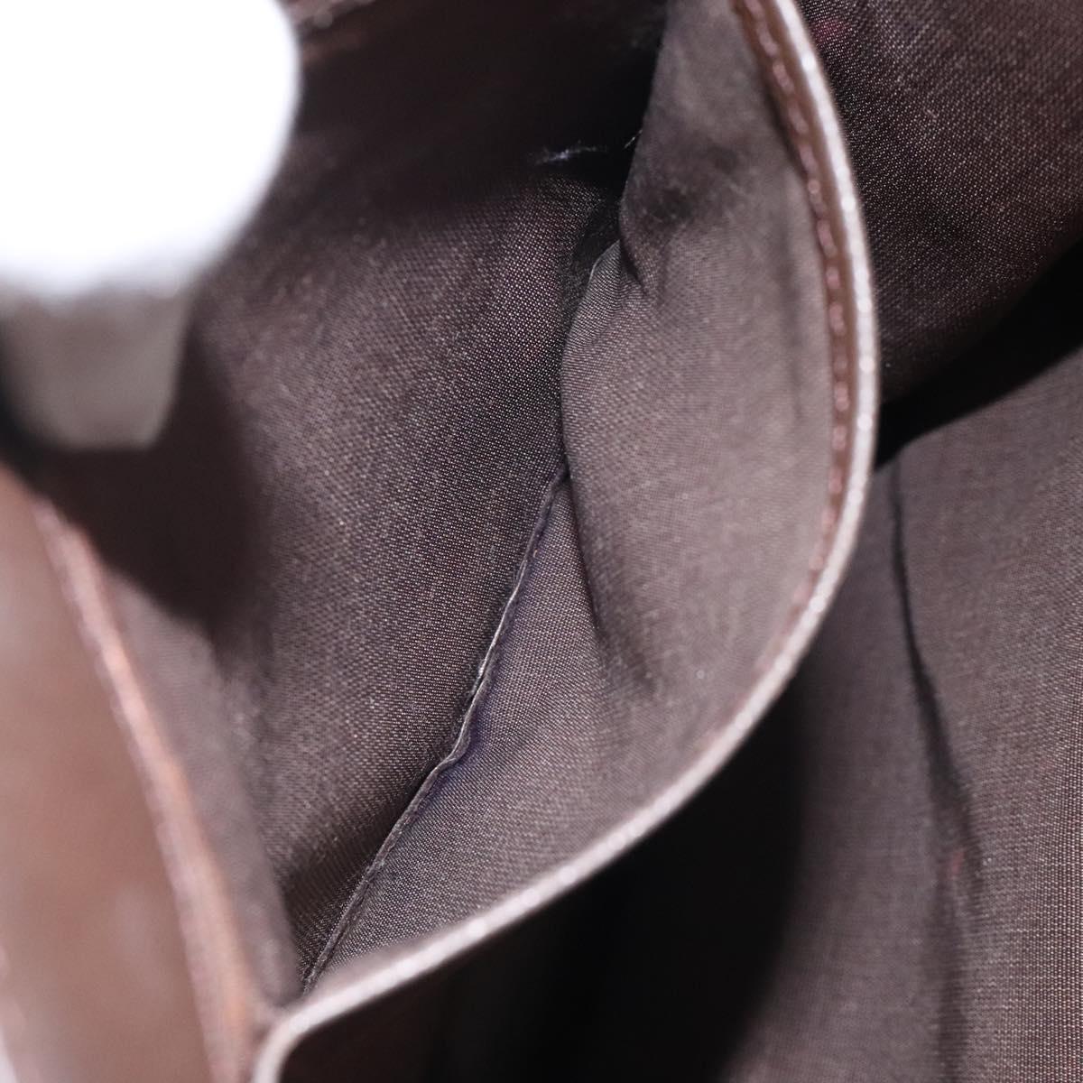 BURBERRY Nova Check Tote Bag Canvas Beige Silver Auth 118228