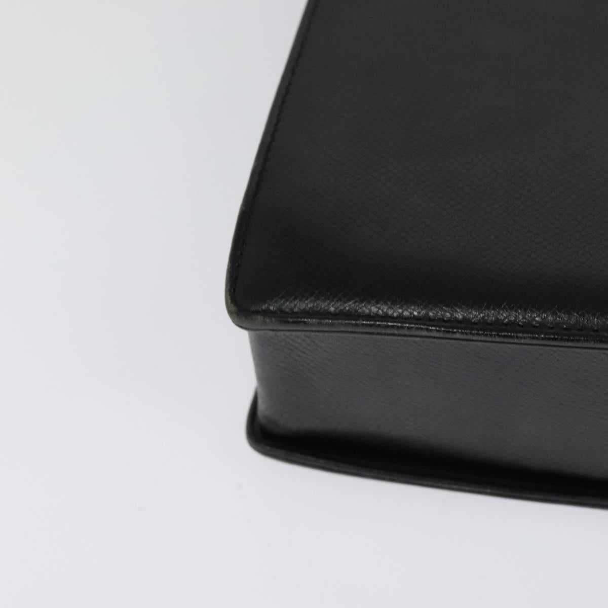 VALENTINO Hand Bag Leather 2way Black Gold Auth 118234