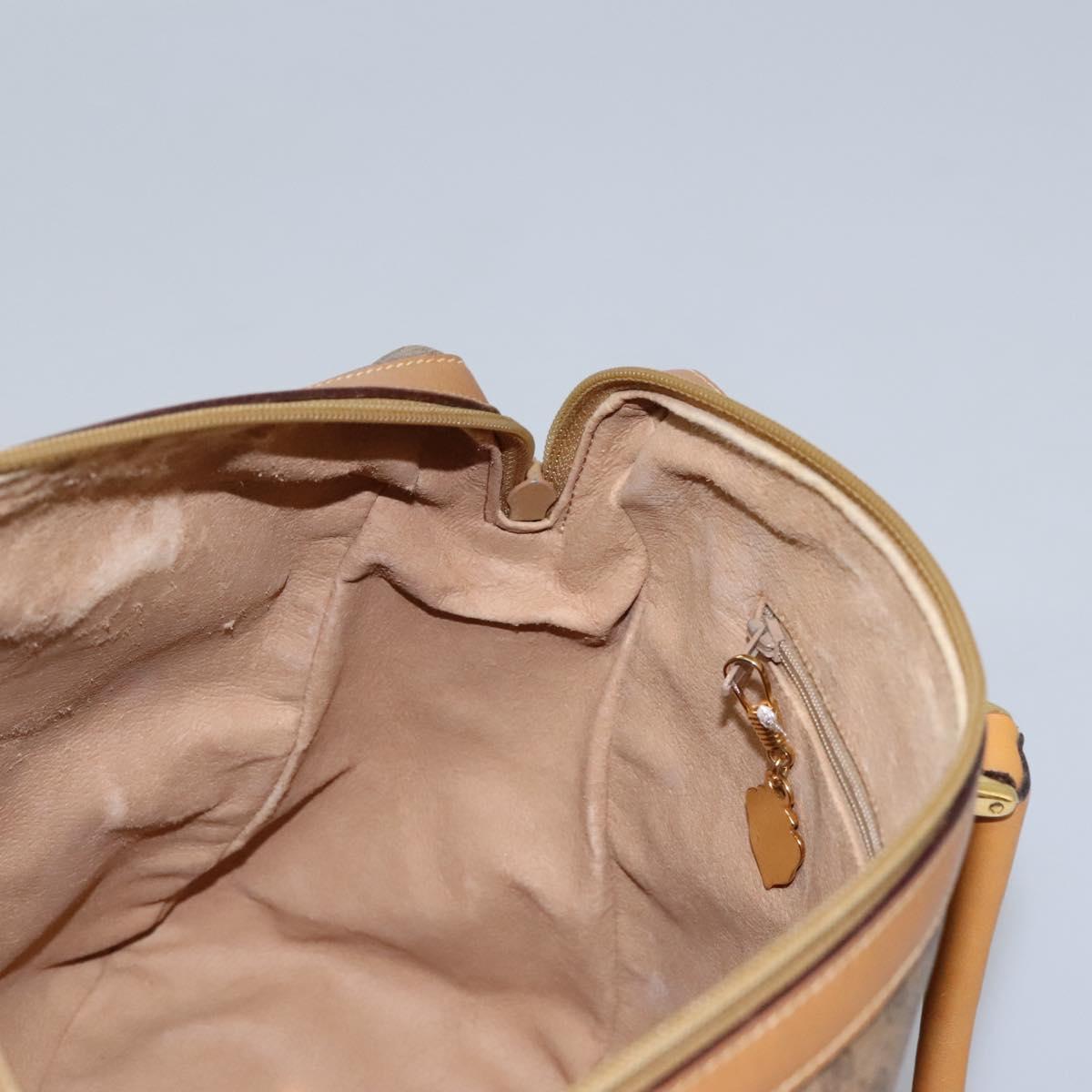 GUCCI Micro GG Supreme Hand Bag PVC 2way Beige Gold 002 123 0033 Auth 118246