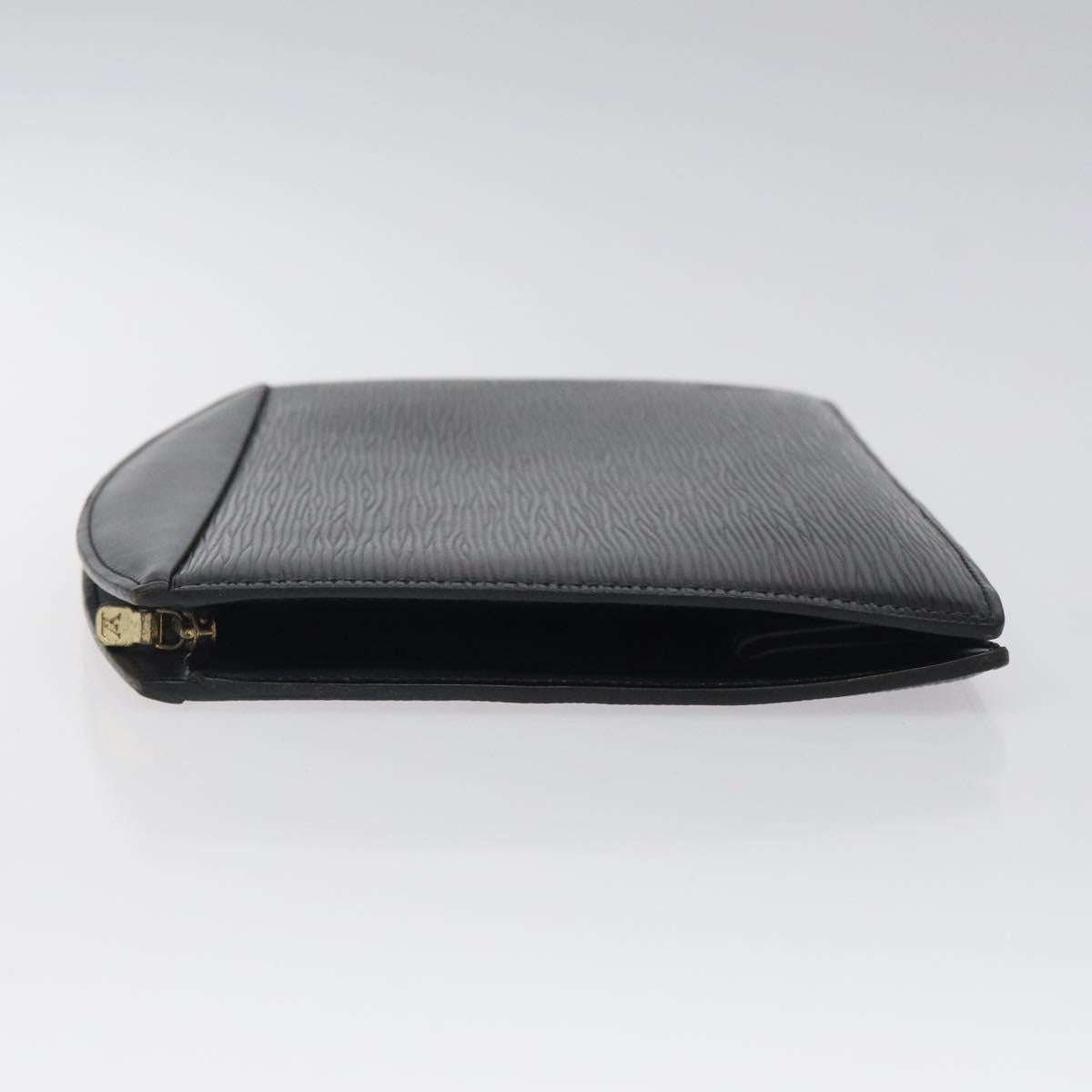 LOUIS VUITTON Epi Trousse Crete Pouch Black M48402 LV Auth 118247