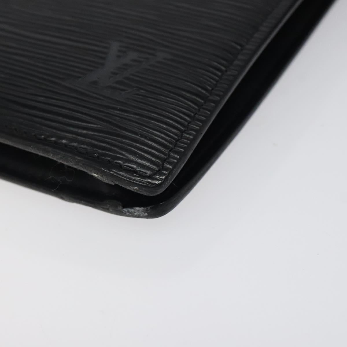 LOUIS VUITTON Epi Trousse Crete Pouch Black M48402 LV Auth 118247