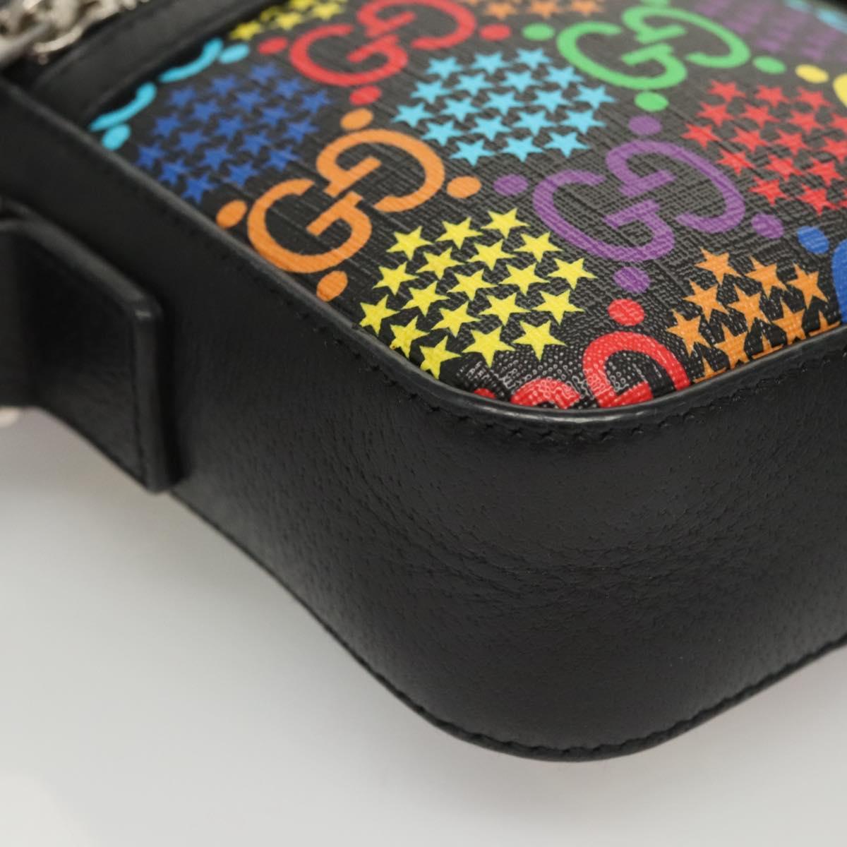GUCCI GG Psychedelic Shoulder Bag Multicolor Silver 598103 Auth 118263