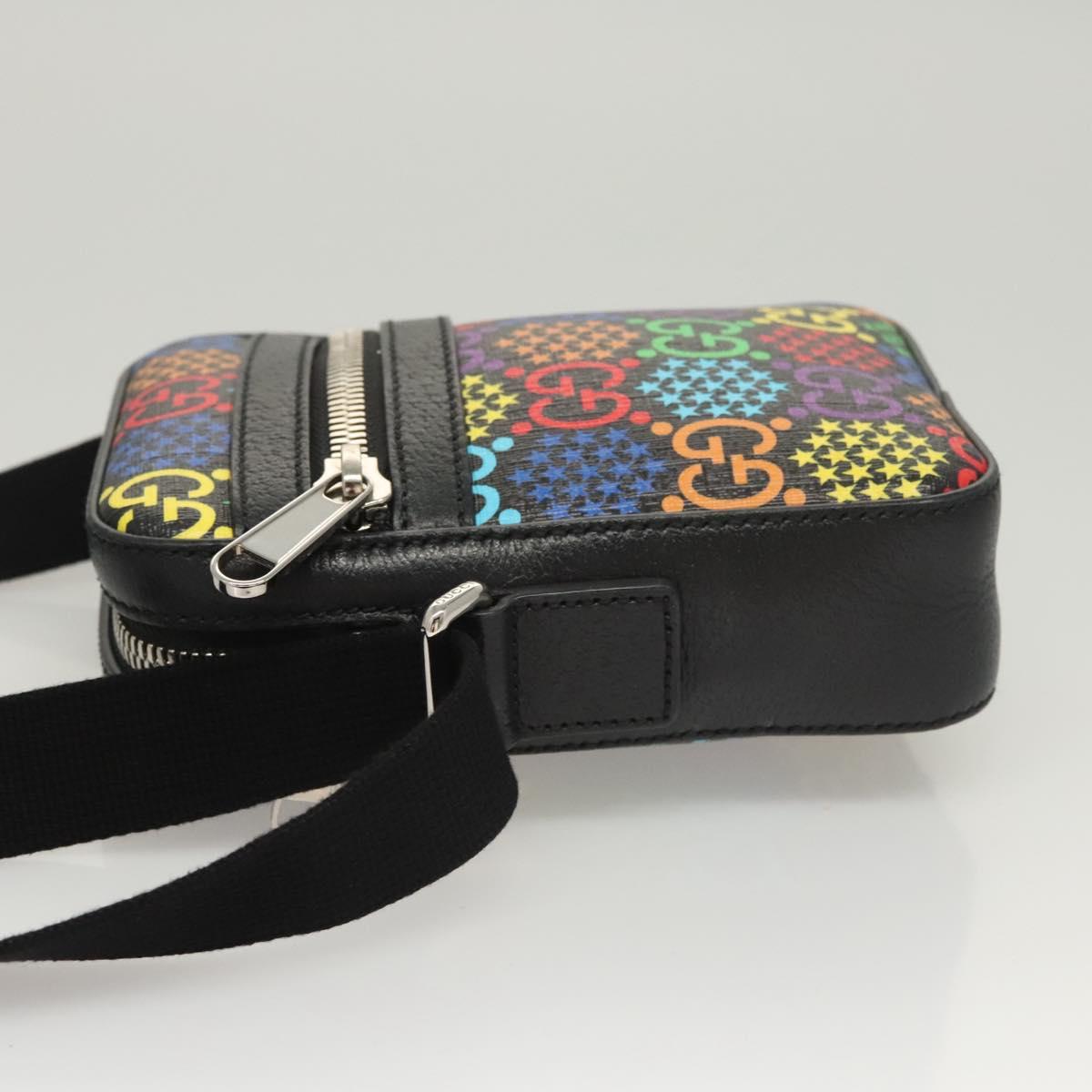 GUCCI GG Psychedelic Shoulder Bag Multicolor Silver 598103 Auth 118263