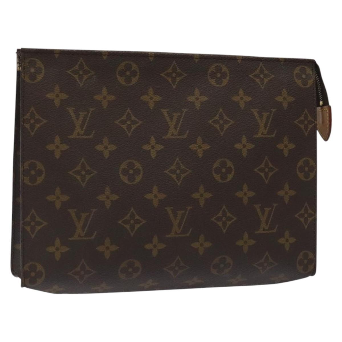 LOUIS VUITTON Monogram Poche Toilette 26 Pouch M47542 LV Auth 118278