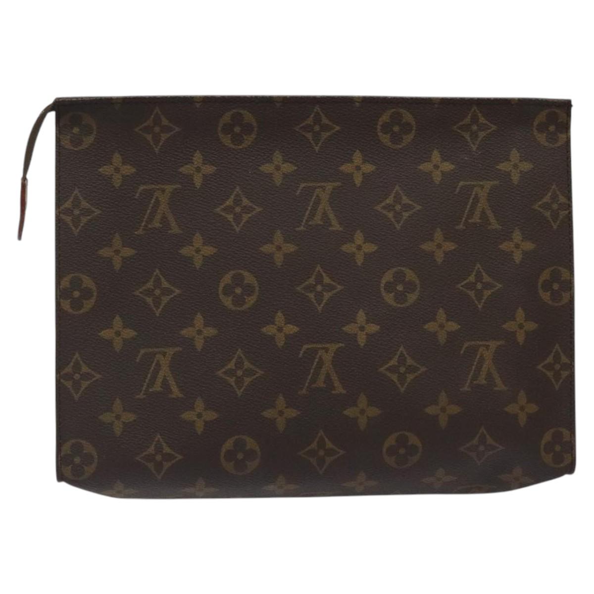 LOUIS VUITTON Monogram Poche Toilette 26 Pouch M47542 LV Auth 118278