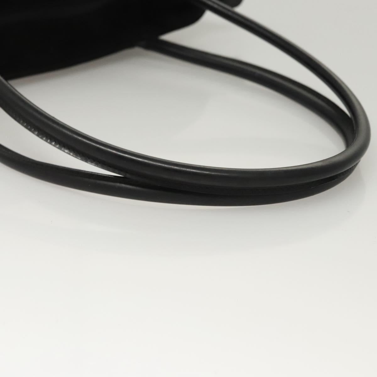GUCCI Shoulder Bag Suede Black Gold 002 2853 0465 0 Auth 118308