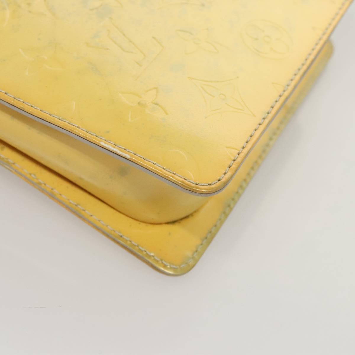 LOUIS VUITTON Monogram Vernis Motto Accessory Pouch Gris M91030 LV Auth 118370