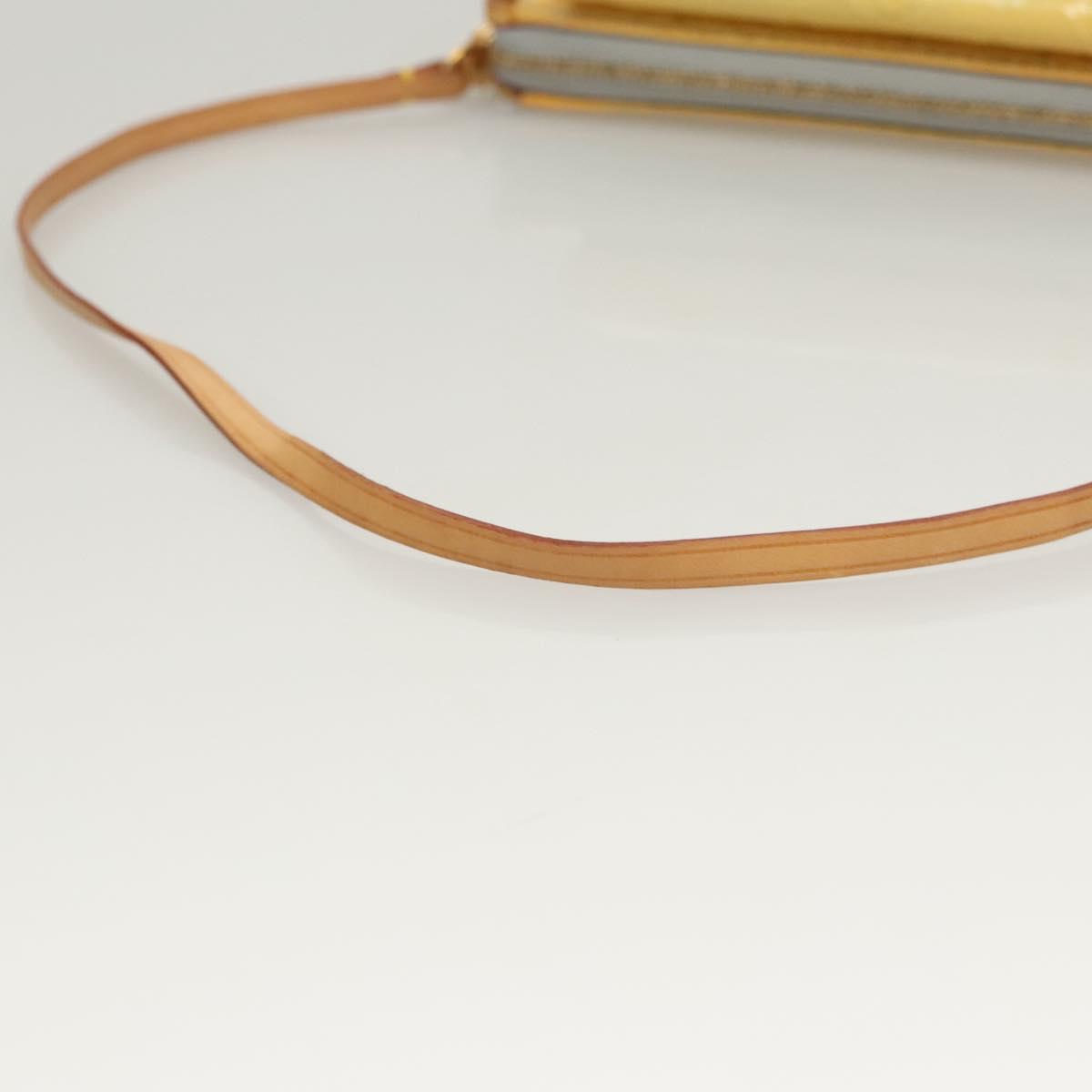 LOUIS VUITTON Monogram Vernis Motto Accessory Pouch Gris M91030 LV Auth 118370