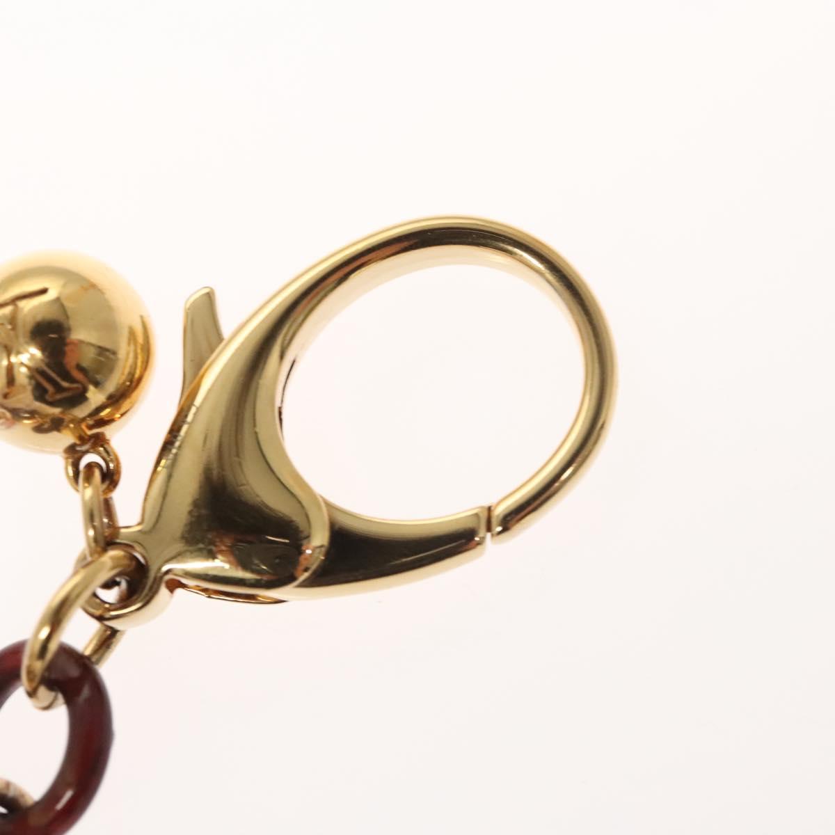 LOUIS VUITTON Monogram Rayure Bijoux Sac Key Holder Gold M66464 LV Auth 118380