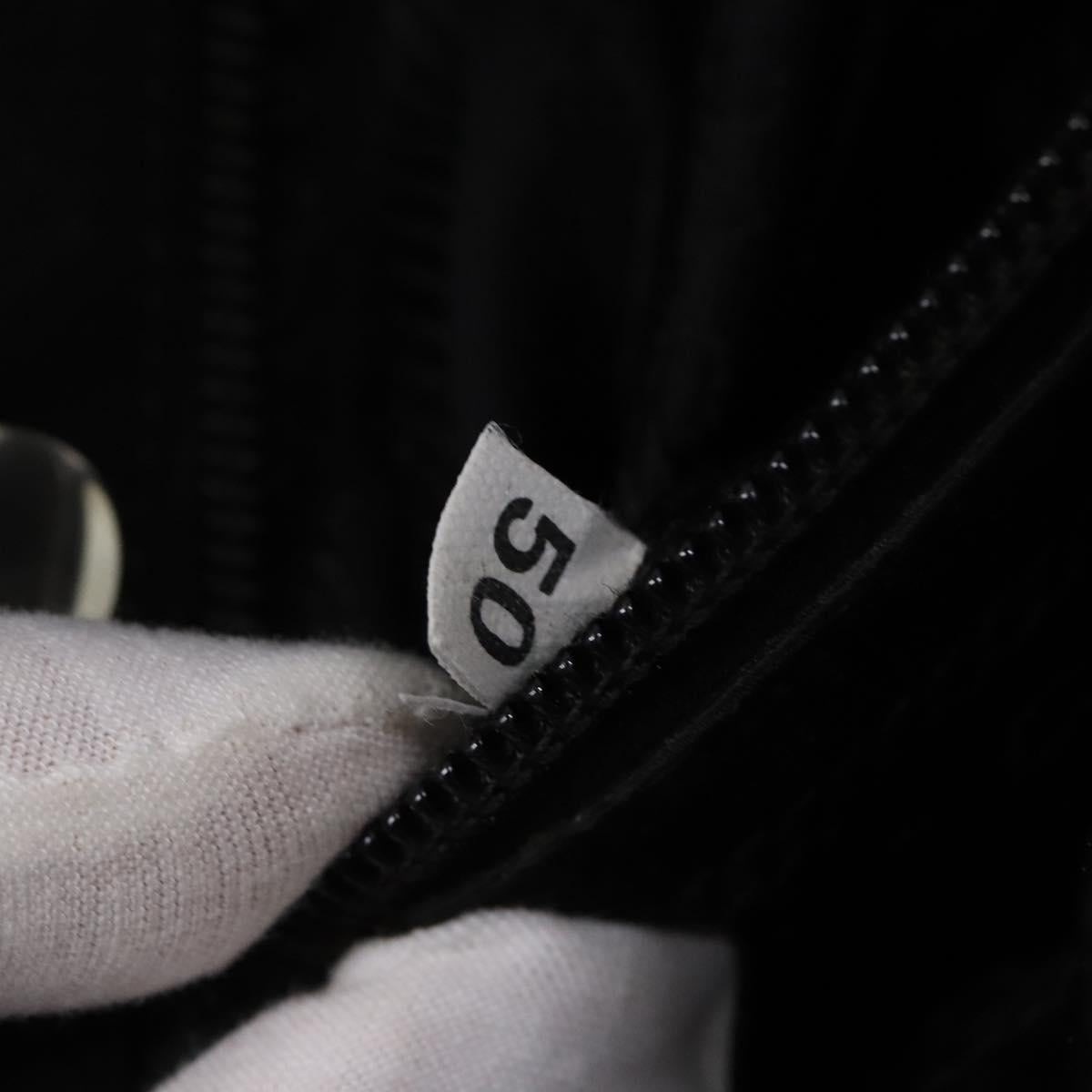 PRADA Hand Bag Nylon Black Silver Auth 118383