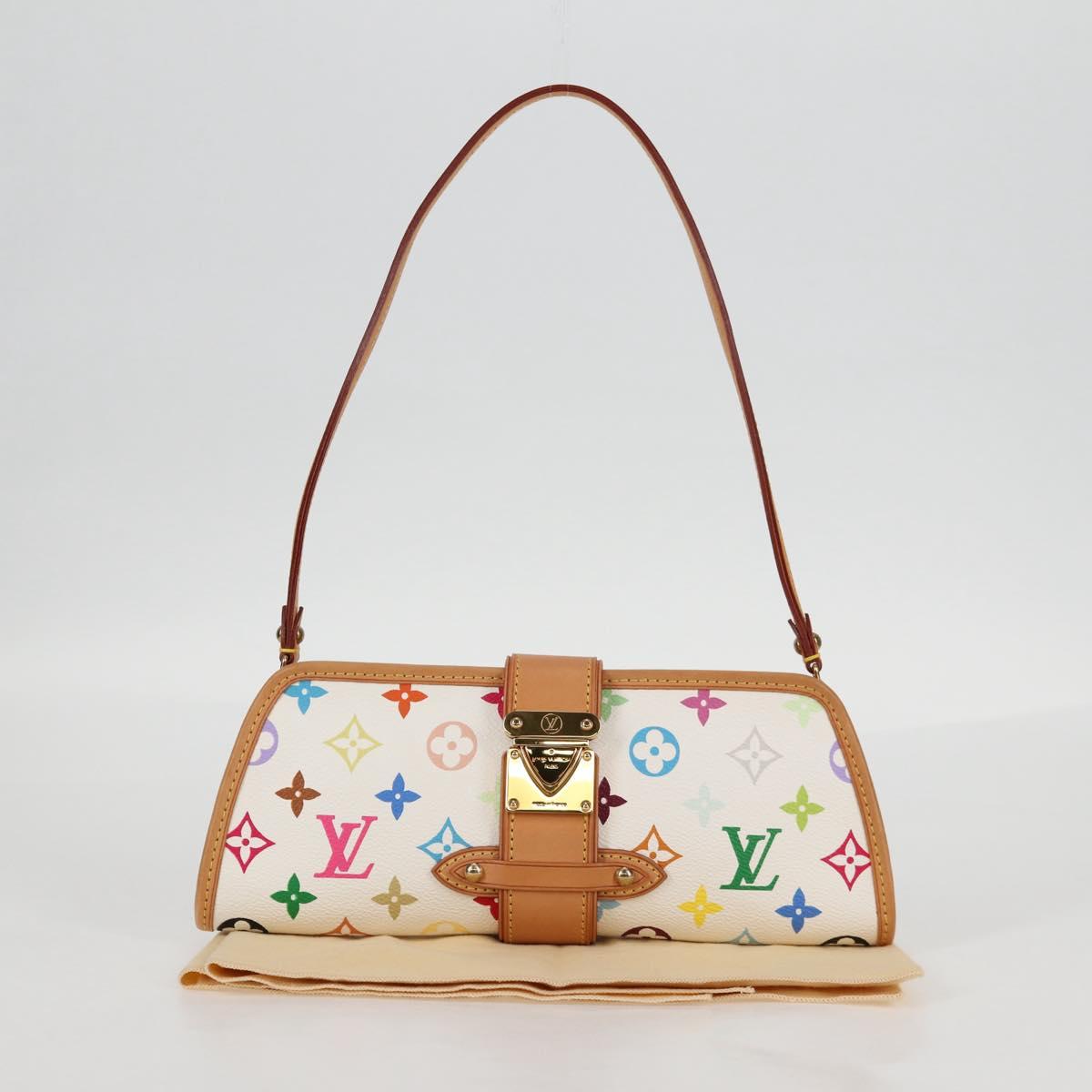 LOUIS VUITTON Multicolor Shirley Shoulder Bag White M40049 LV Auth 118391SV