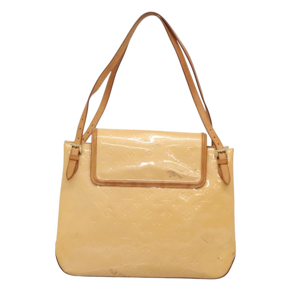 LOUIS VUITTON Vernis Biscayne Bay GM Bag Marshmallow Pink M91284 LV Auth 118449