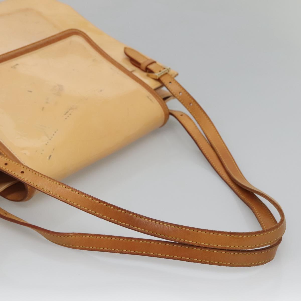 LOUIS VUITTON Vernis Biscayne Bay GM Bag Marshmallow Pink M91284 LV Auth 118449