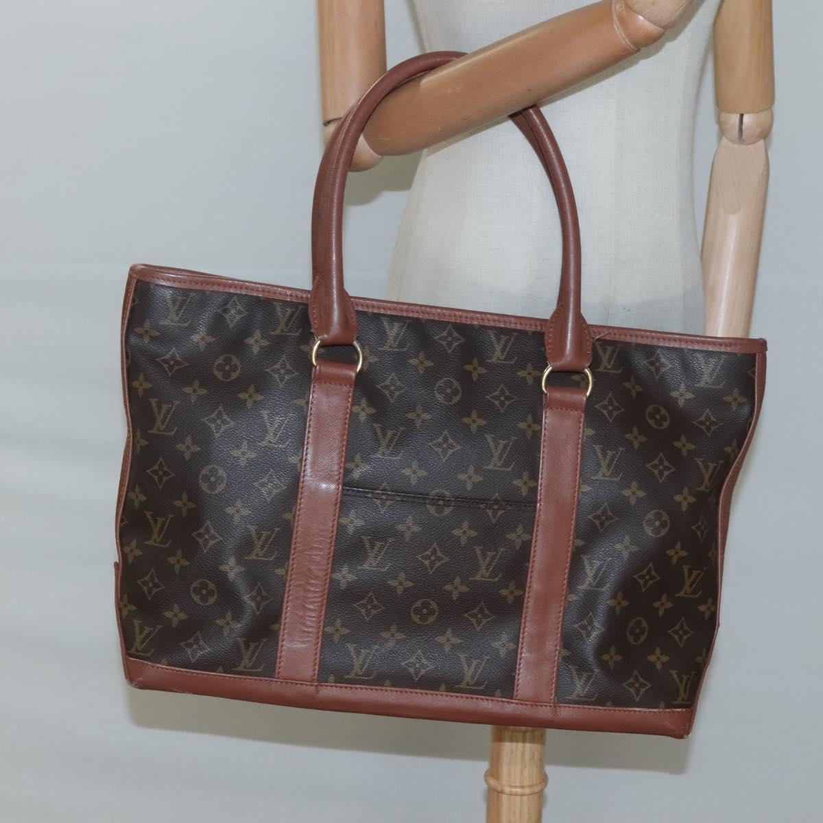 LOUIS VUITTON Monogram Sac Weekend PM Hand Bag M42425 LV Auth 118450