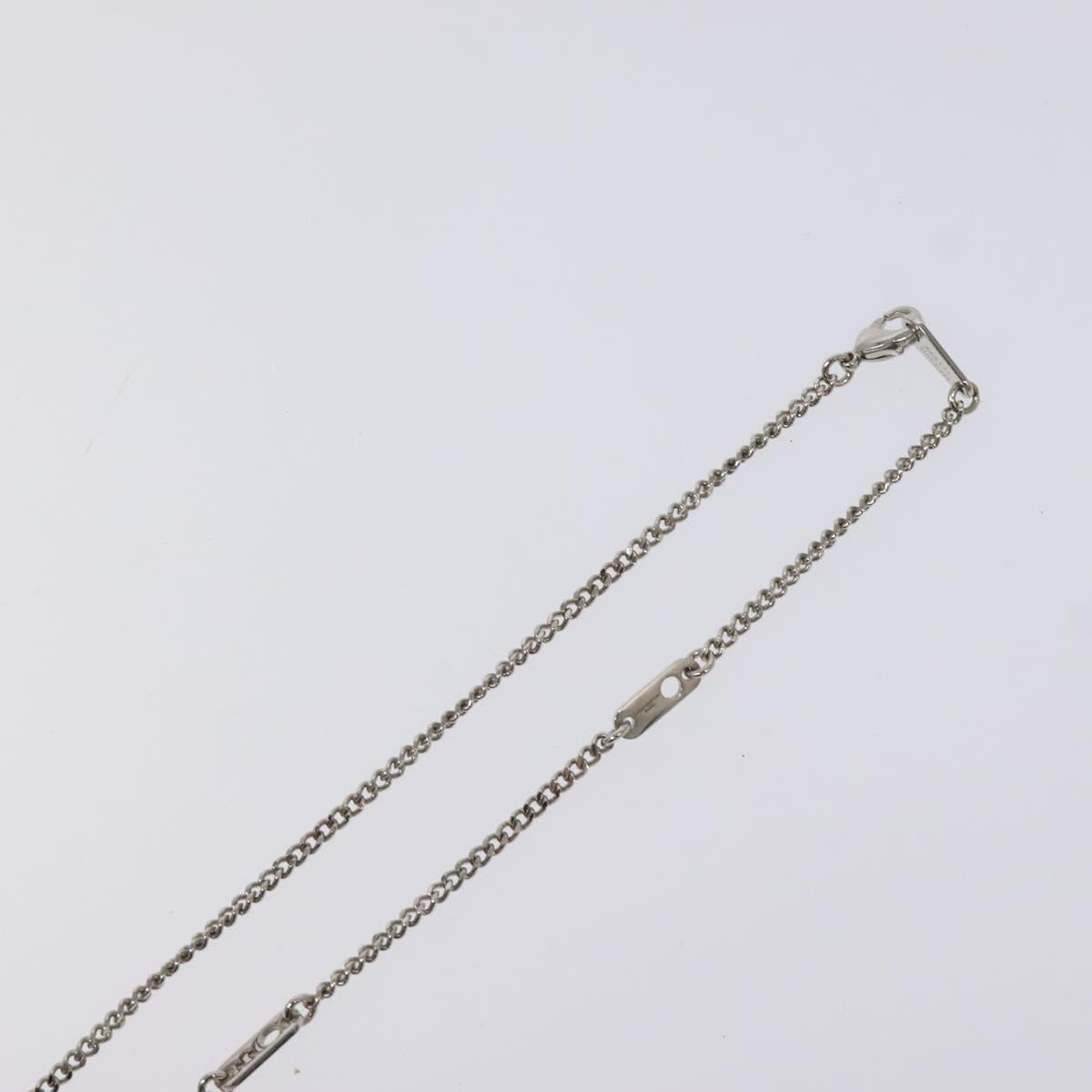 LOUIS VUITTON Collier LV Crazy Animals Frog Necklace Silver MP3390 Auth 118462