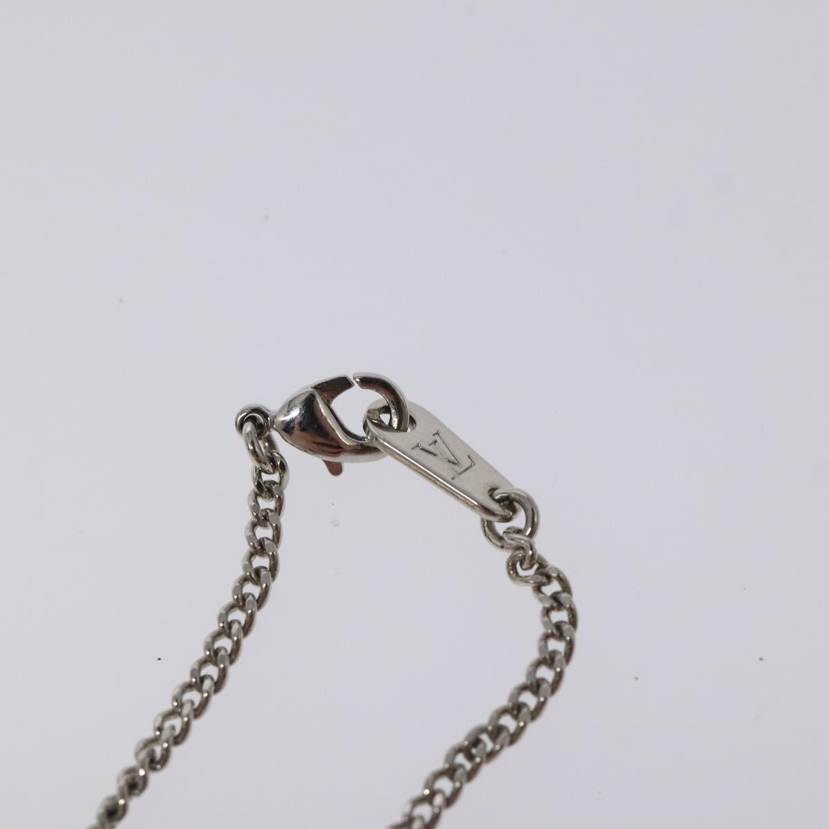 LOUIS VUITTON Collier LV Crazy Animals Frog Necklace Silver MP3390 Auth 118462