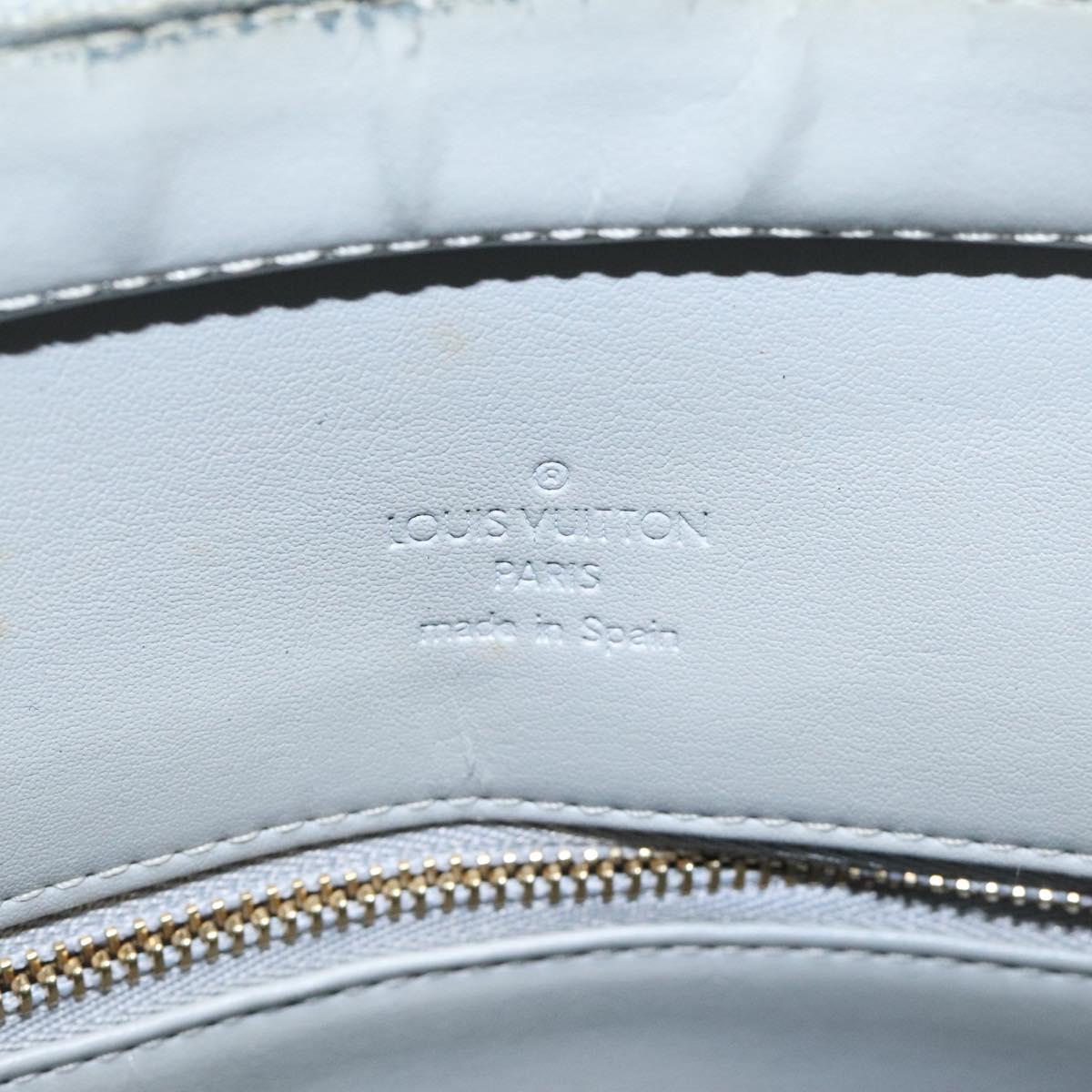 LOUIS VUITTON Monogram Vernis Houston Hand Bag Gris M91053 LV Auth 118524