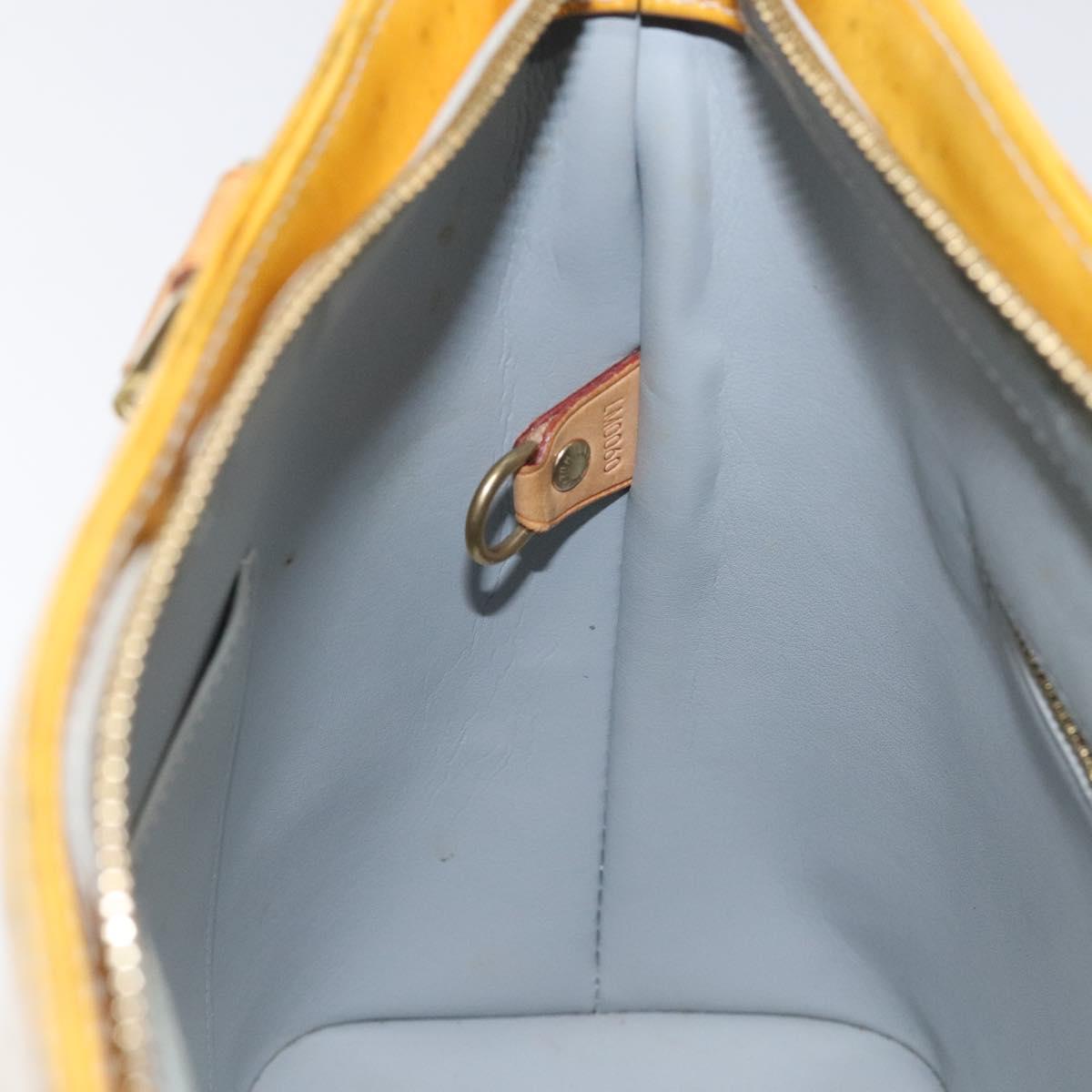 LOUIS VUITTON Monogram Vernis Houston Hand Bag Gris M91053 LV Auth 118524