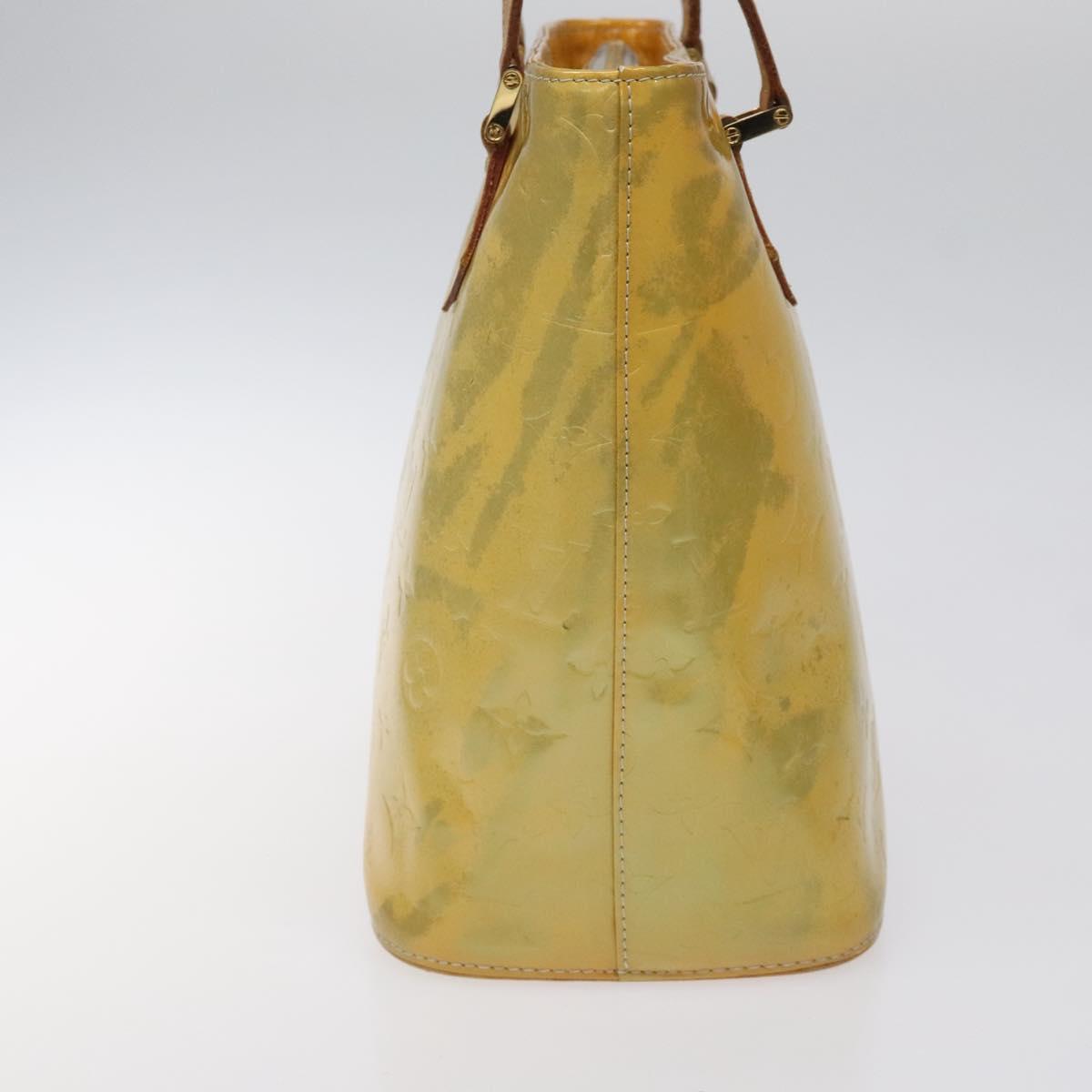 LOUIS VUITTON Monogram Vernis Houston Hand Bag Gris M91053 LV Auth 118524