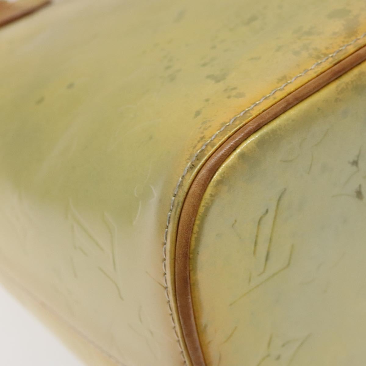 LOUIS VUITTON Monogram Vernis Houston Hand Bag Gris M91053 LV Auth 118533