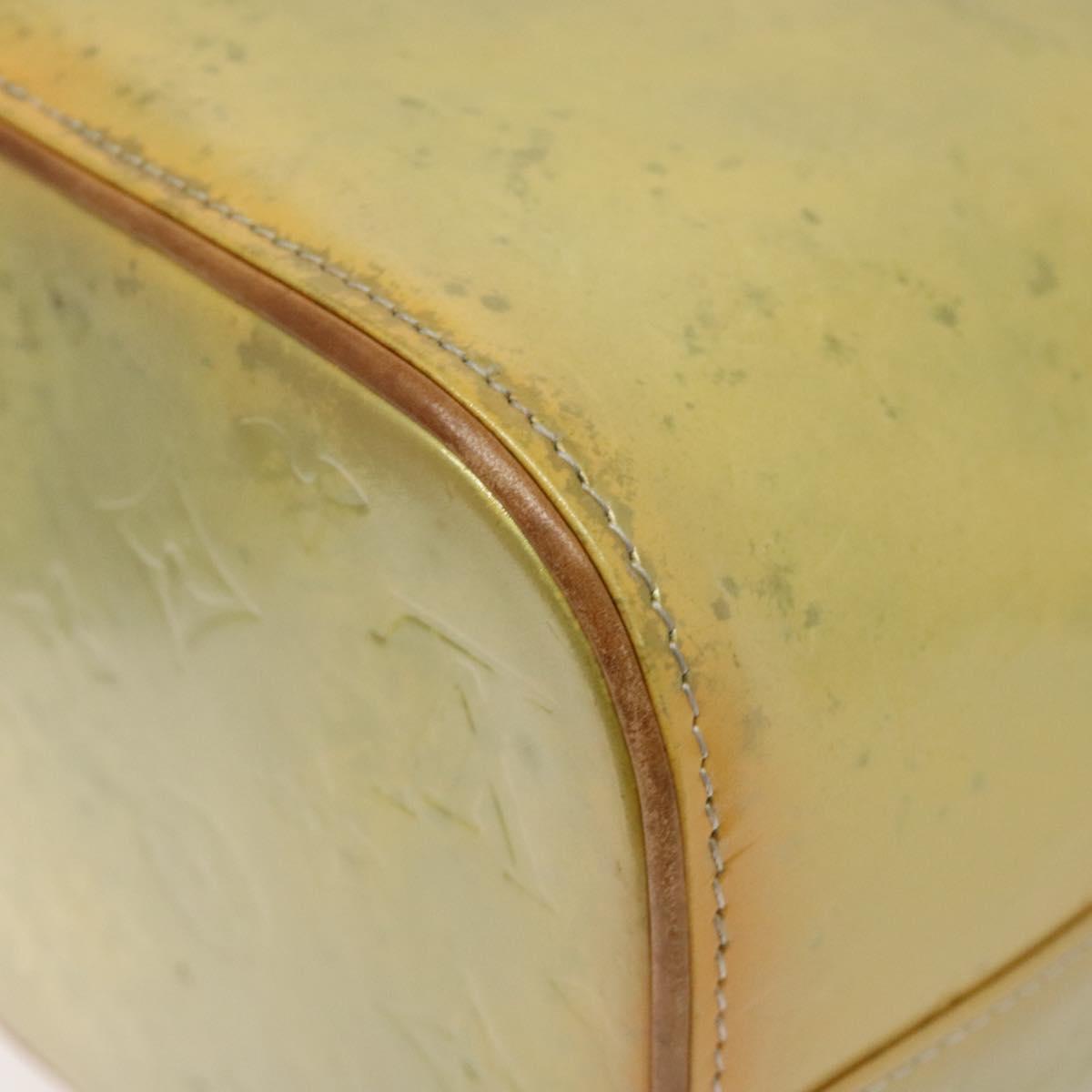 LOUIS VUITTON Monogram Vernis Houston Hand Bag Gris M91053 LV Auth 118533