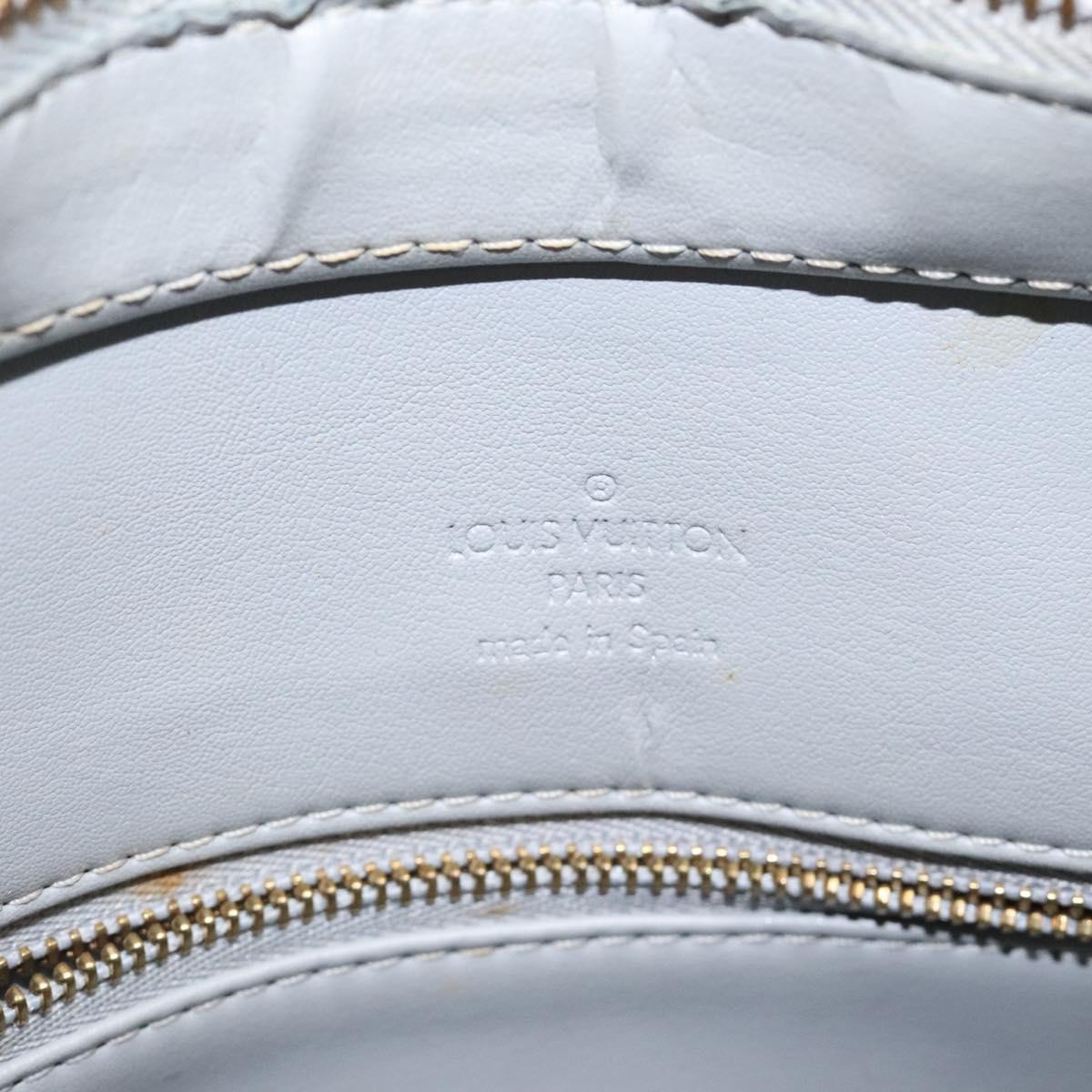 LOUIS VUITTON Monogram Vernis Houston Hand Bag Gris M91053 LV Auth 118533