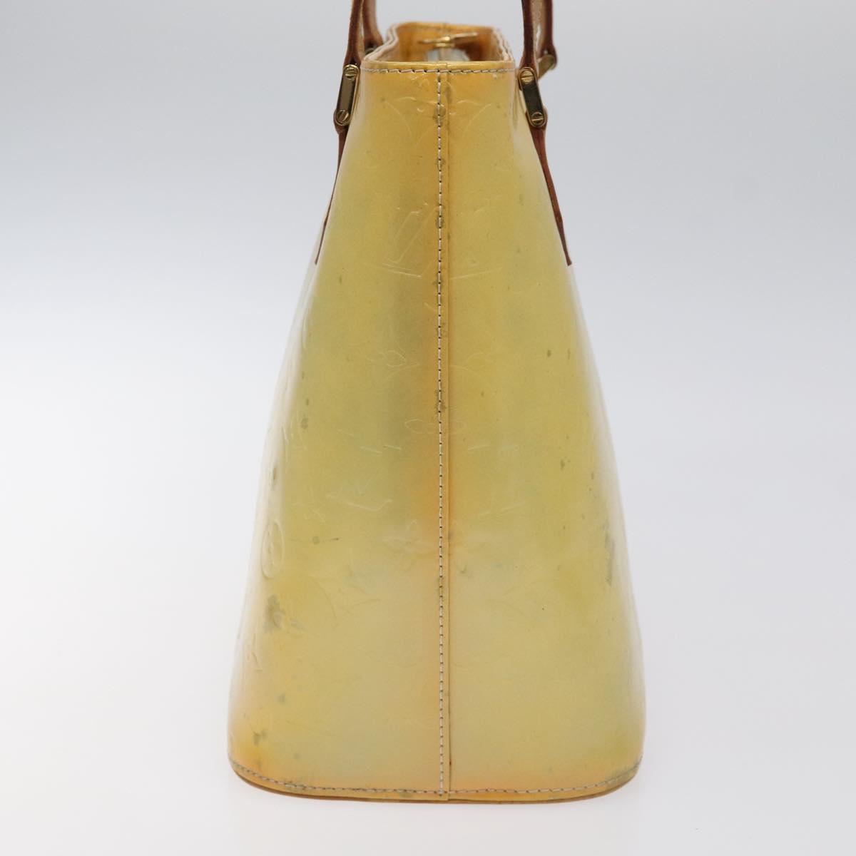 LOUIS VUITTON Monogram Vernis Houston Hand Bag Gris M91053 LV Auth 118533