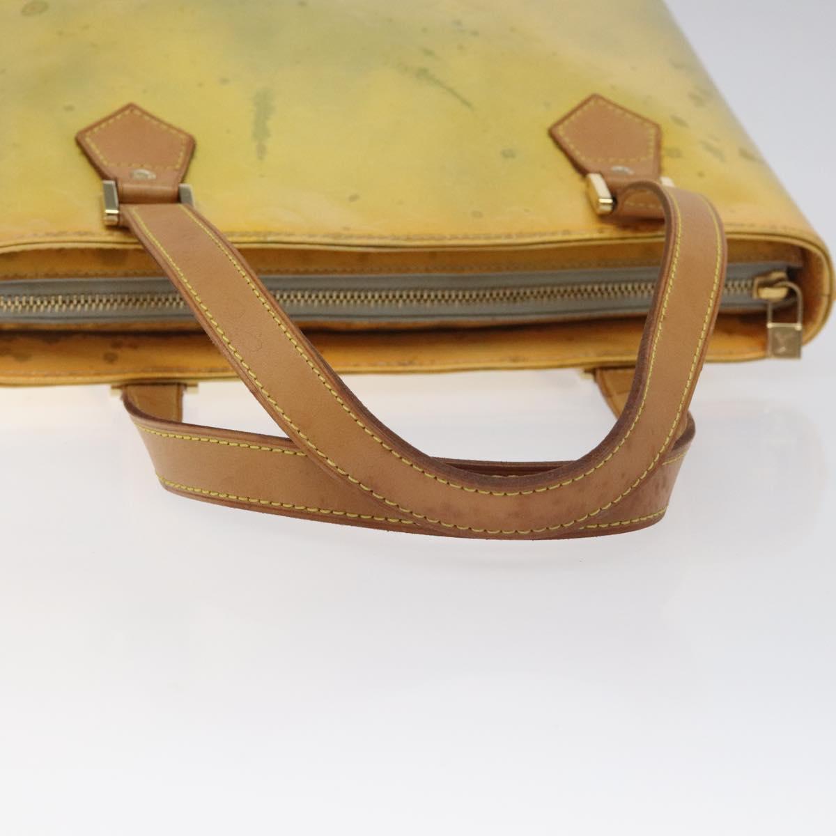 LOUIS VUITTON Monogram Vernis Houston Hand Bag Gris M91053 LV Auth 118533