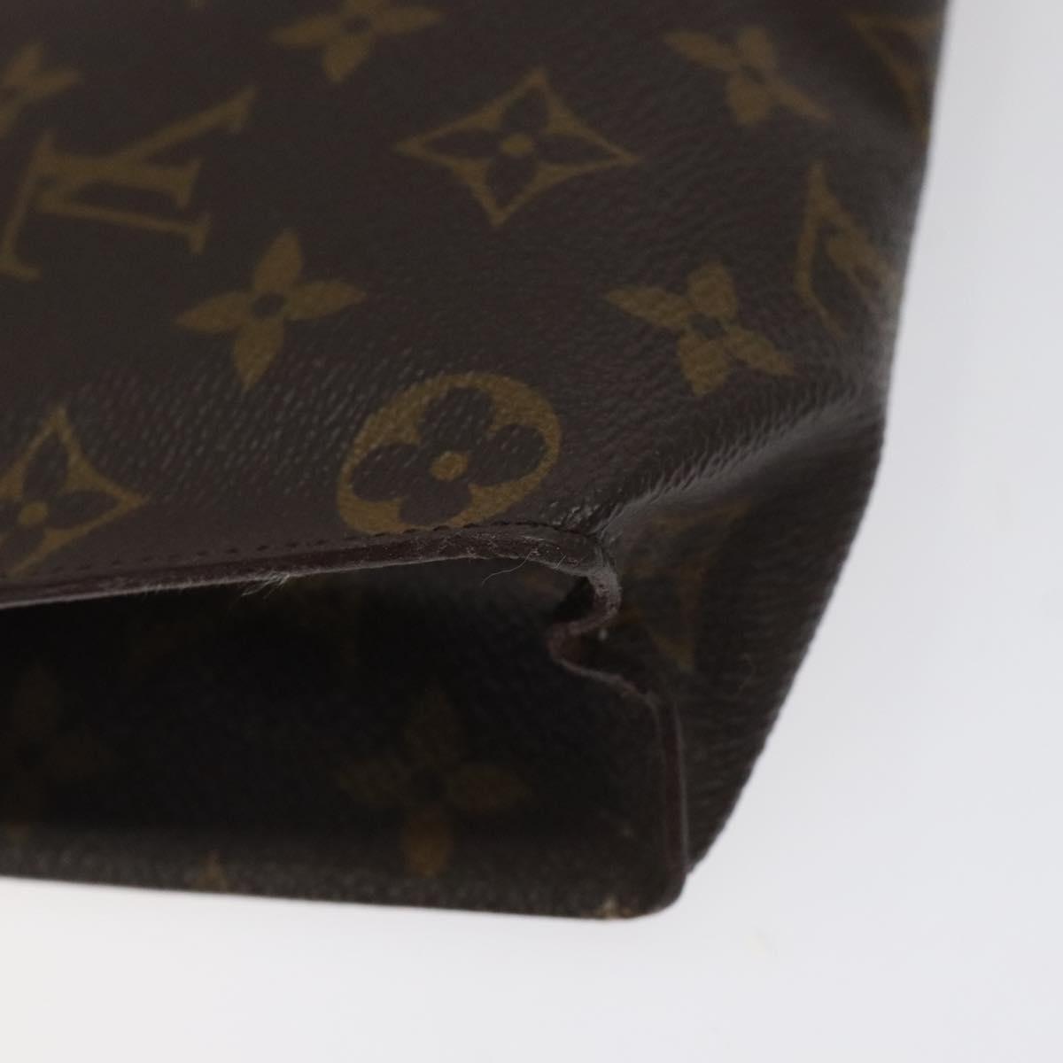 LOUIS VUITTON Monogram Poche Toilette 26 Pouch M47542 LV Auth 118540