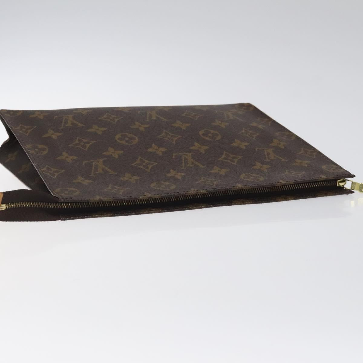 LOUIS VUITTON Monogram Poche Toilette 26 Pouch M47542 LV Auth 118540