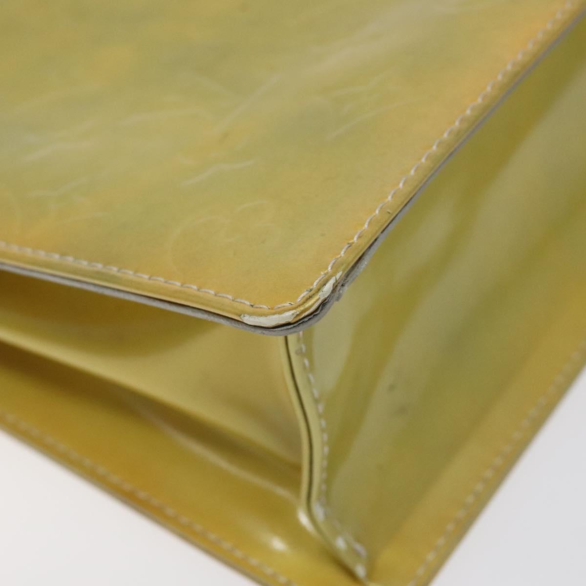 LOUIS VUITTON Monogram Vernis Spring Street Hand Bag Gris M91029 LV Auth 118542