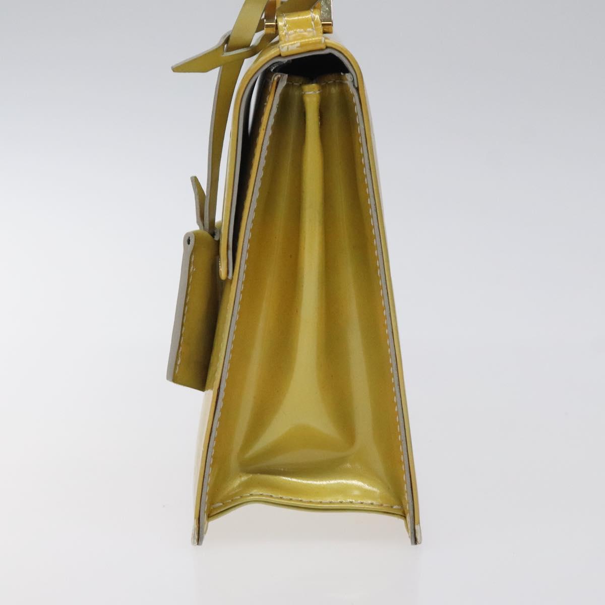 LOUIS VUITTON Monogram Vernis Spring Street Hand Bag Gris M91029 LV Auth 118542