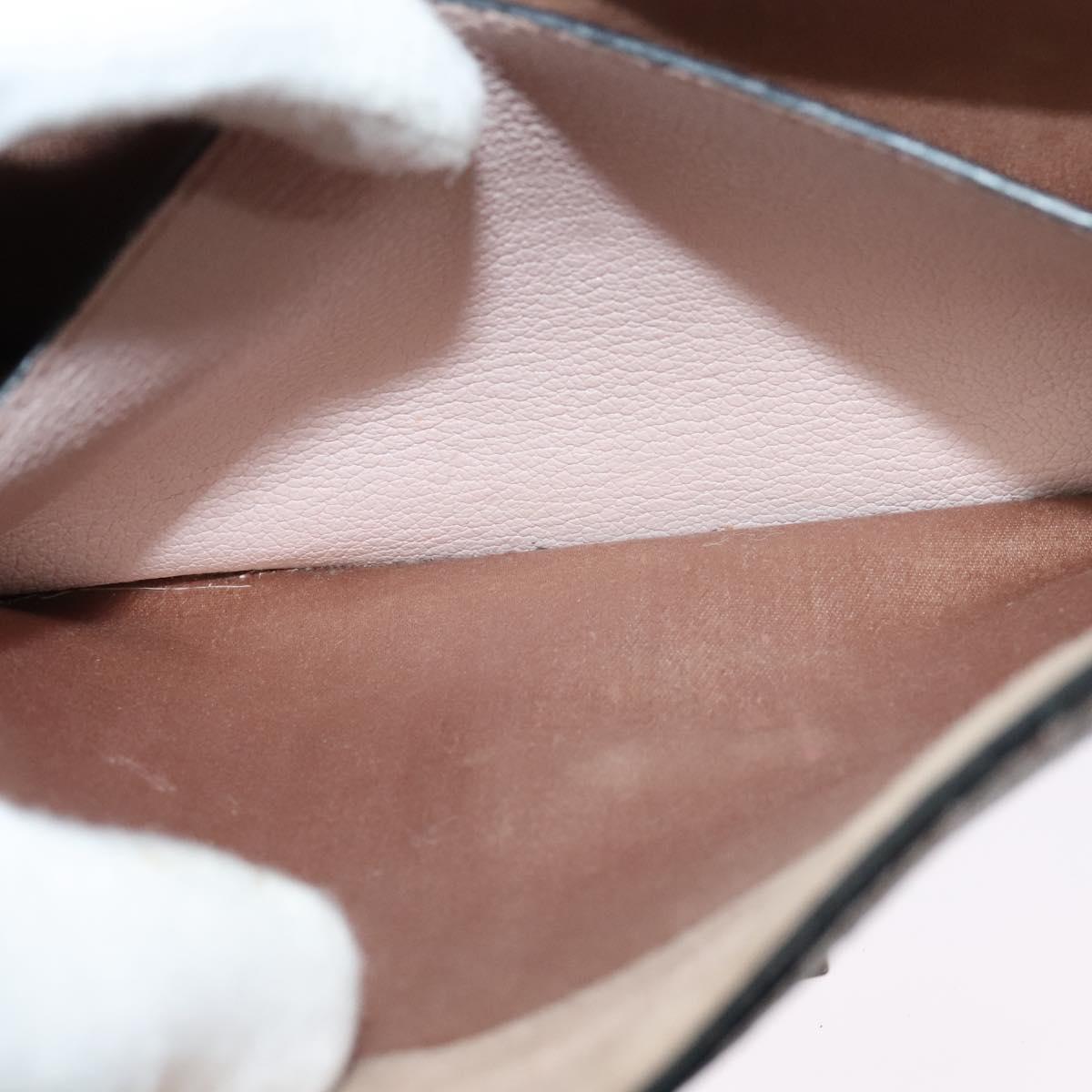 Miu Miu Hand Bag Leather 2way Pink Gold Auth 118666