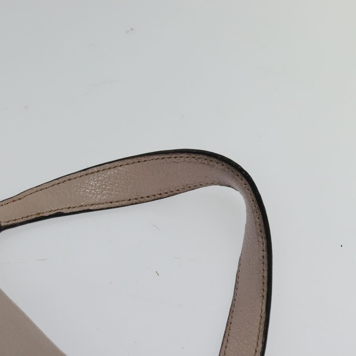 Miu Miu Hand Bag Leather 2way Pink Gold Auth 118666