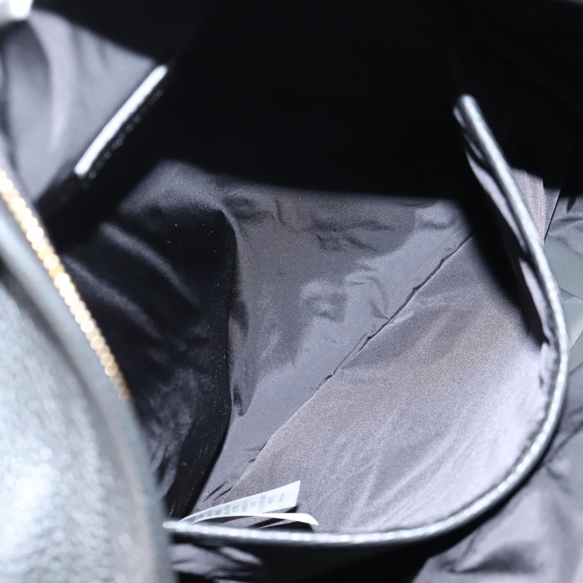 VERSACE Backpack Leather Black Gold Auth 118682V